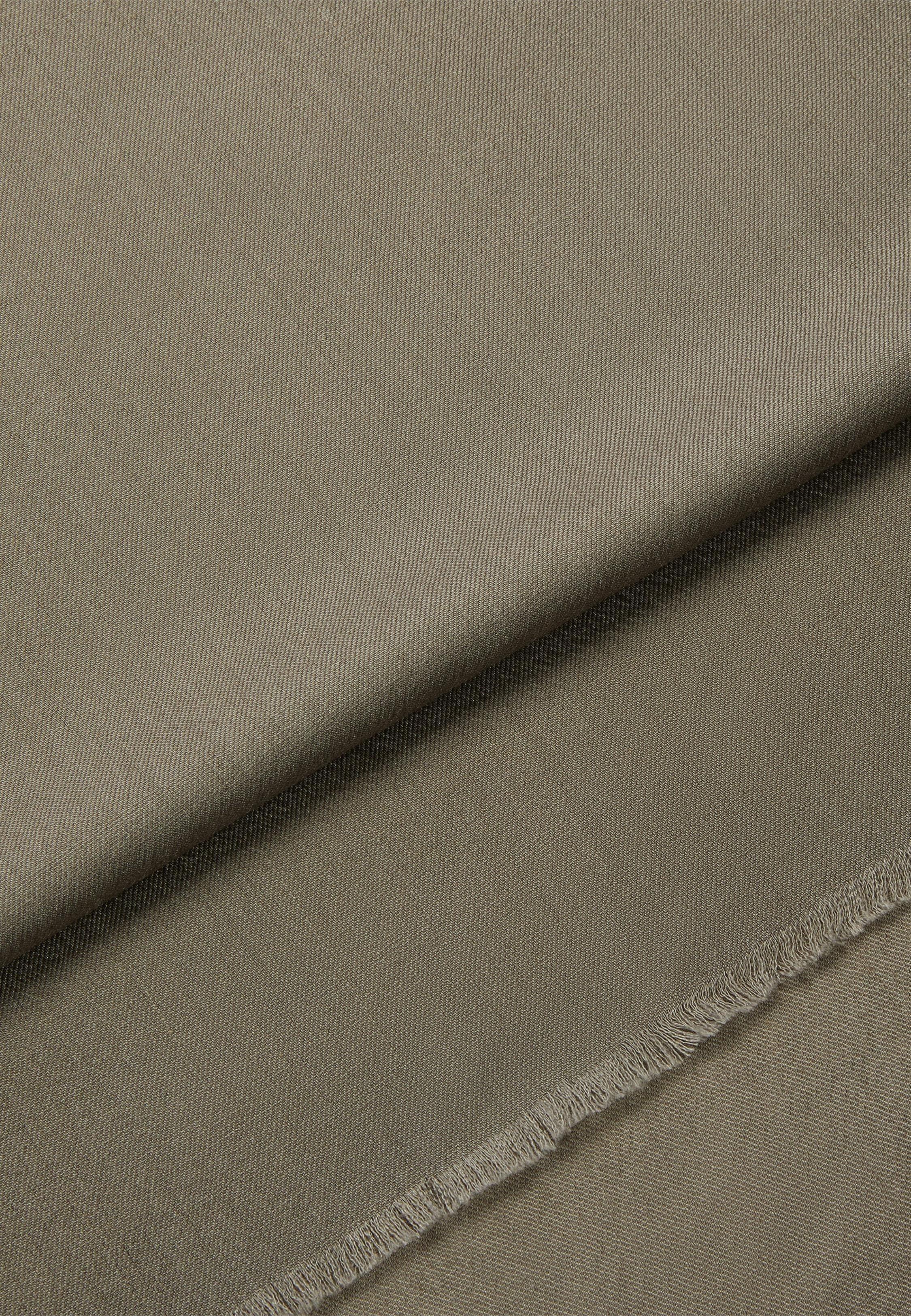 Beige Herringbone Wool Scarf, Beige, large image number 2