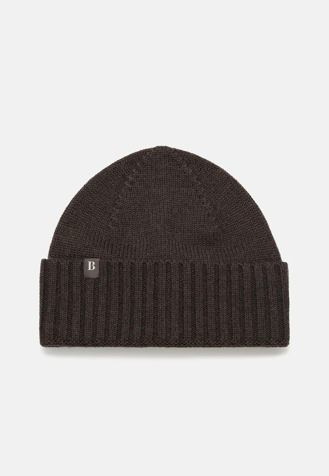Brown Beanie Hat, 3901_DKBR, large image number 0