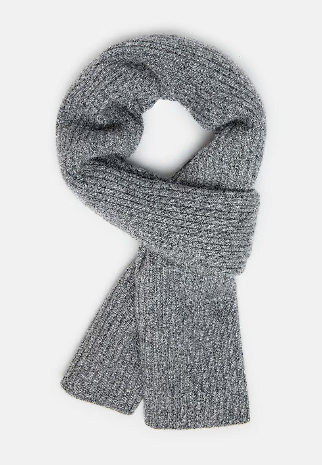 Grey Knitted Merino Wool Warmer, 3901_GREY, large image number 0