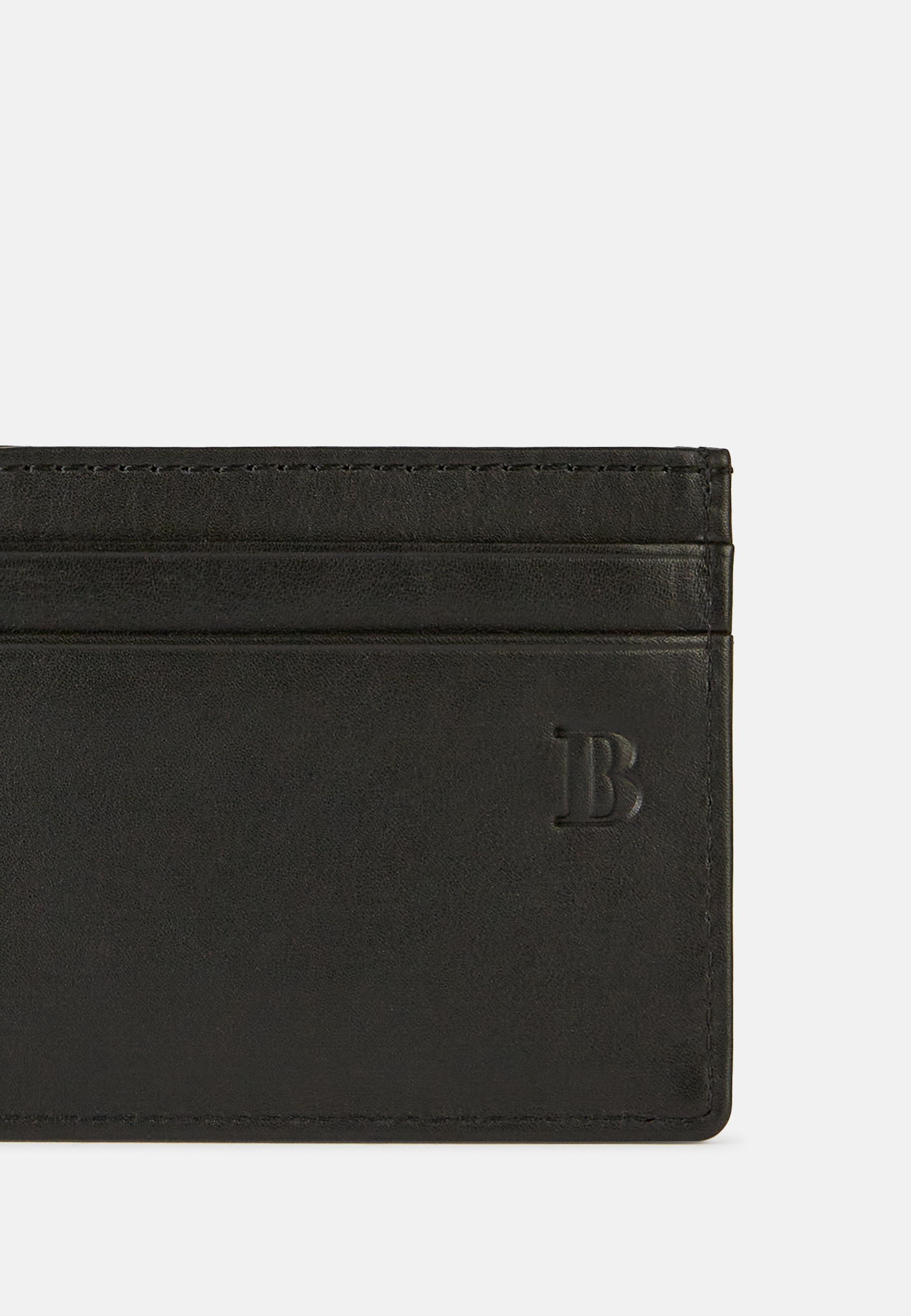 Black Leather Credit Card Holder, 3901_BLAC, large image number 1