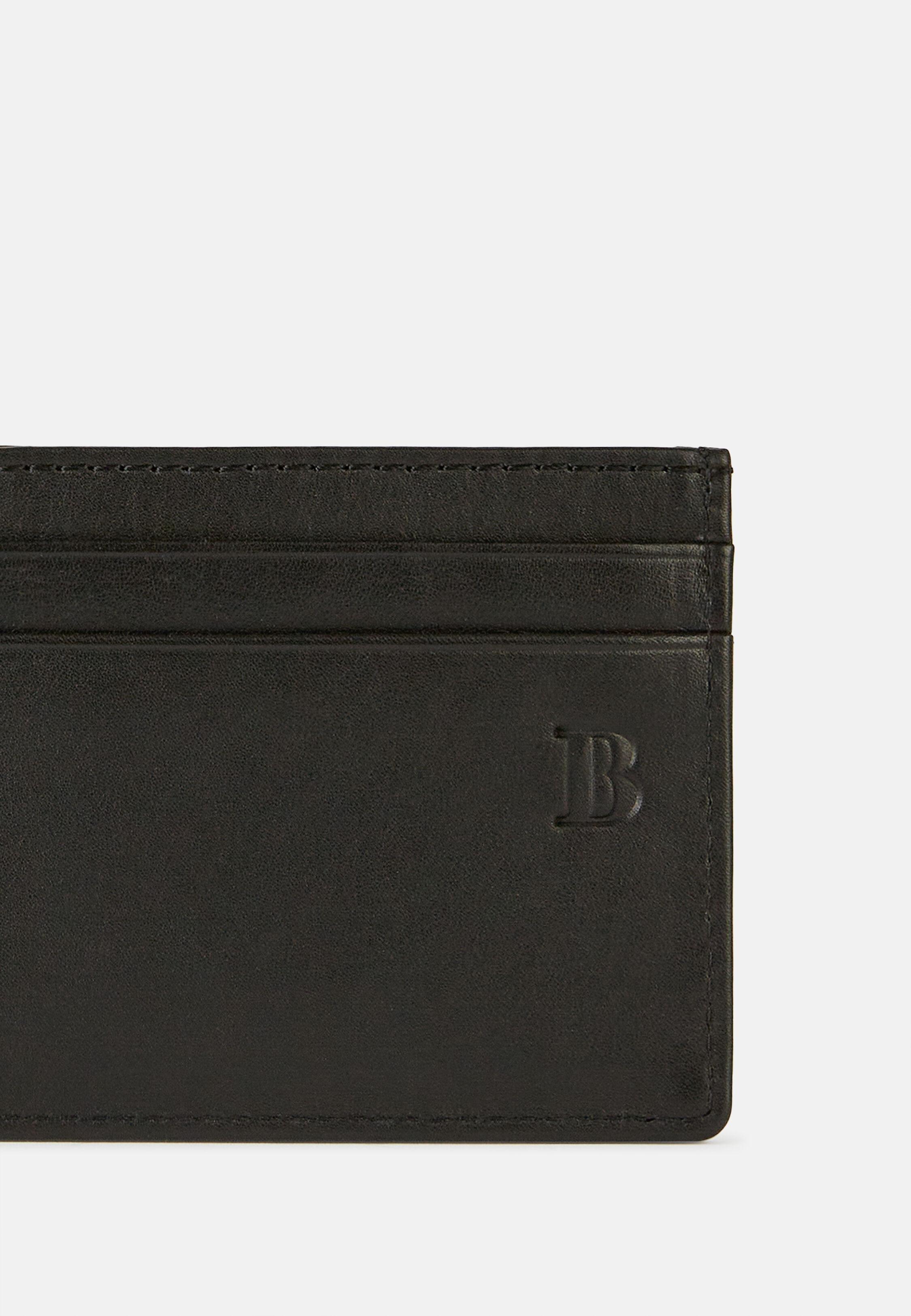 Black Leather Credit Card Holder, 3901_BLAC, large image number 3