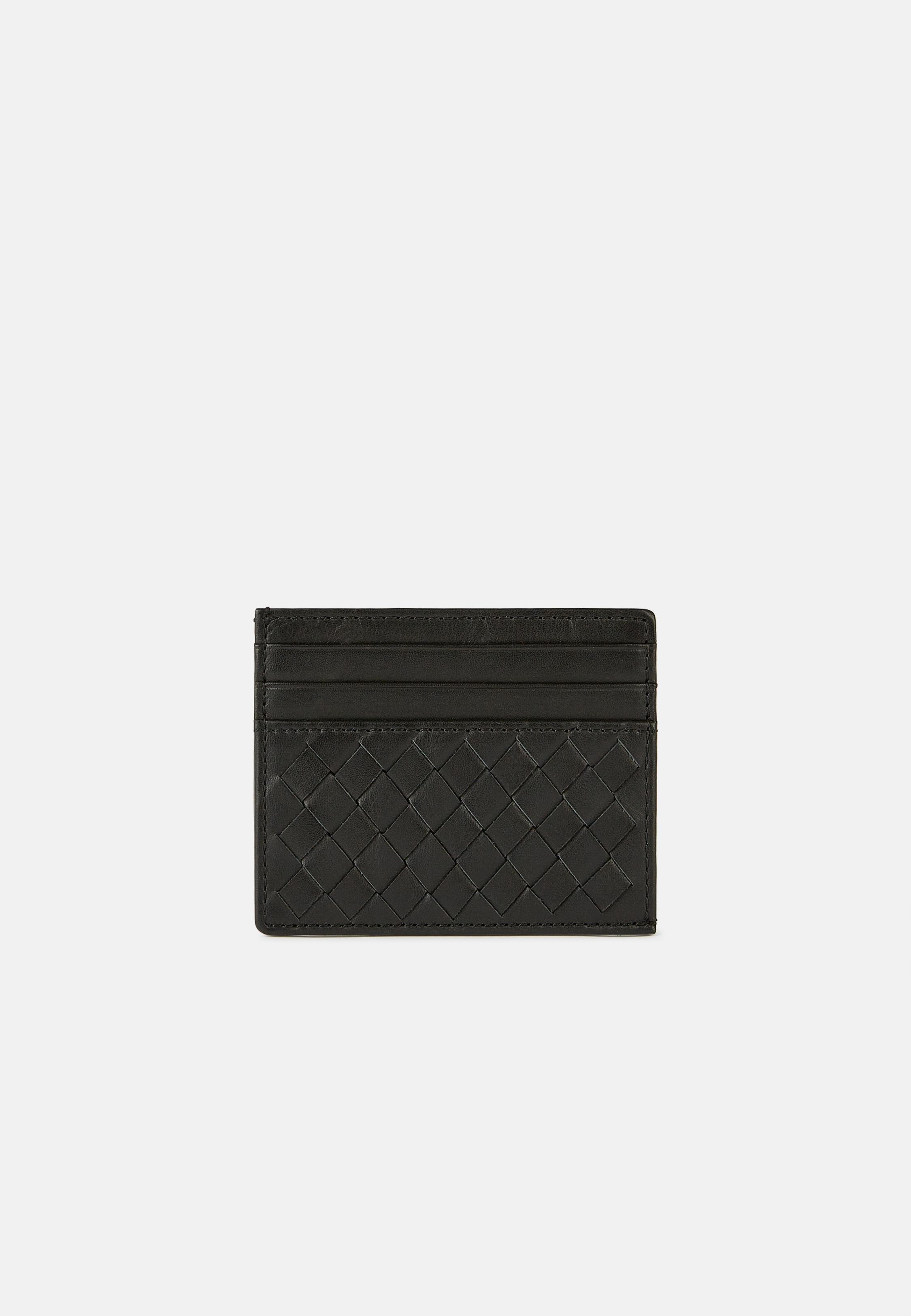 Black Leather Credit Card Holder, 3901_BLAC, large image number 0