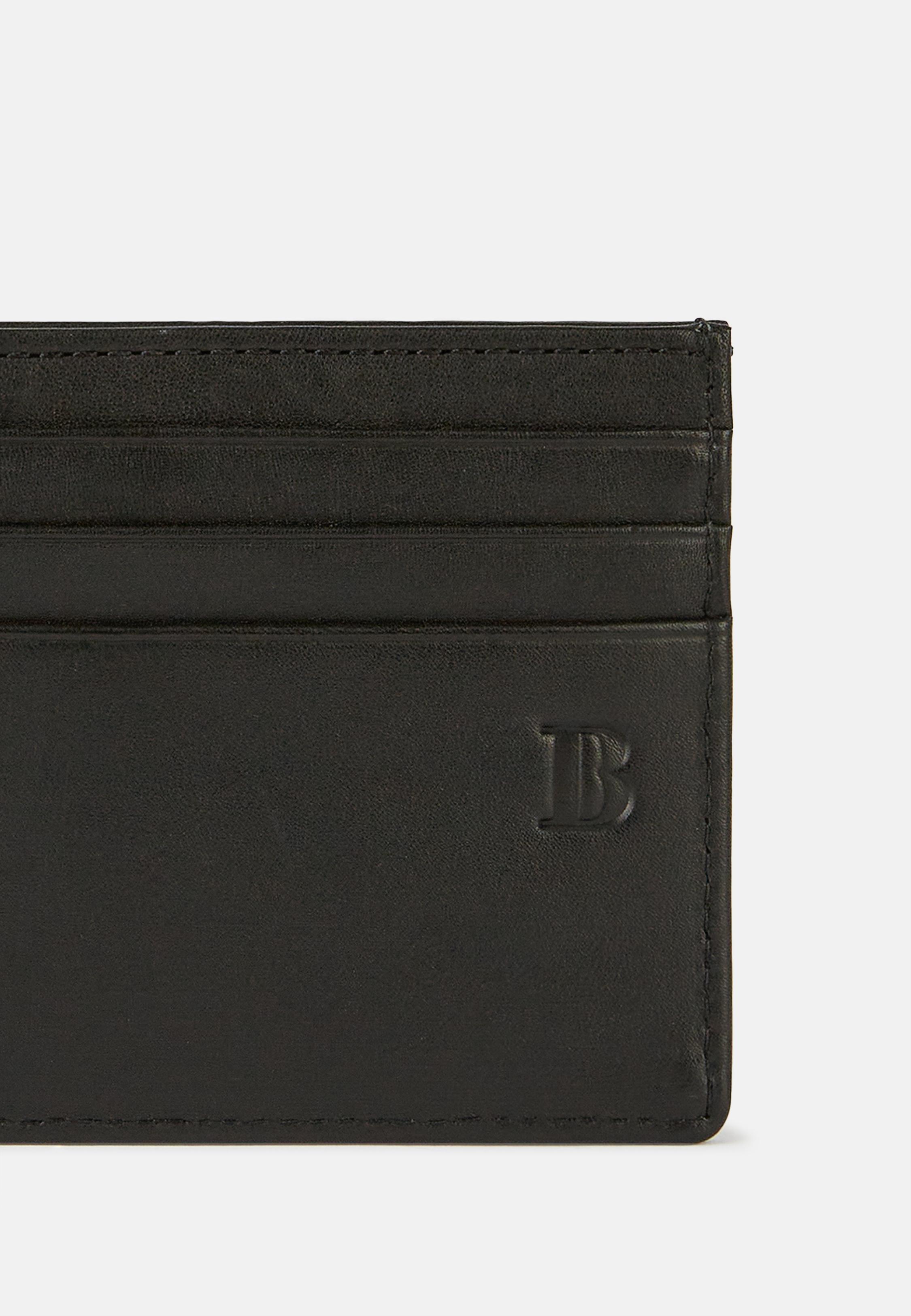 Black Leather Credit Card Holder, 3901_BLAC, large image number 1