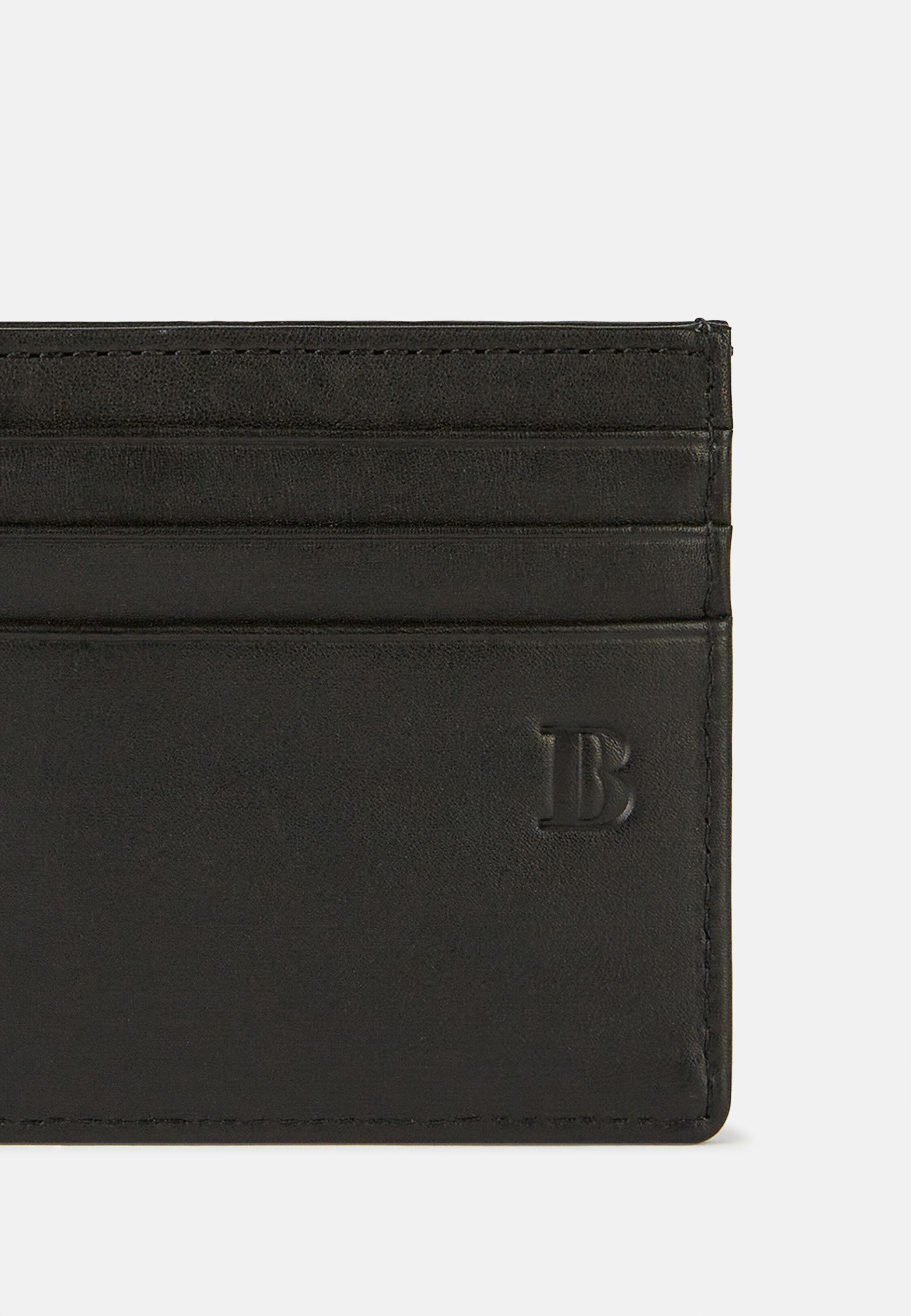 Black Leather Credit Card Holder, 3901_BLAC, large image number 3