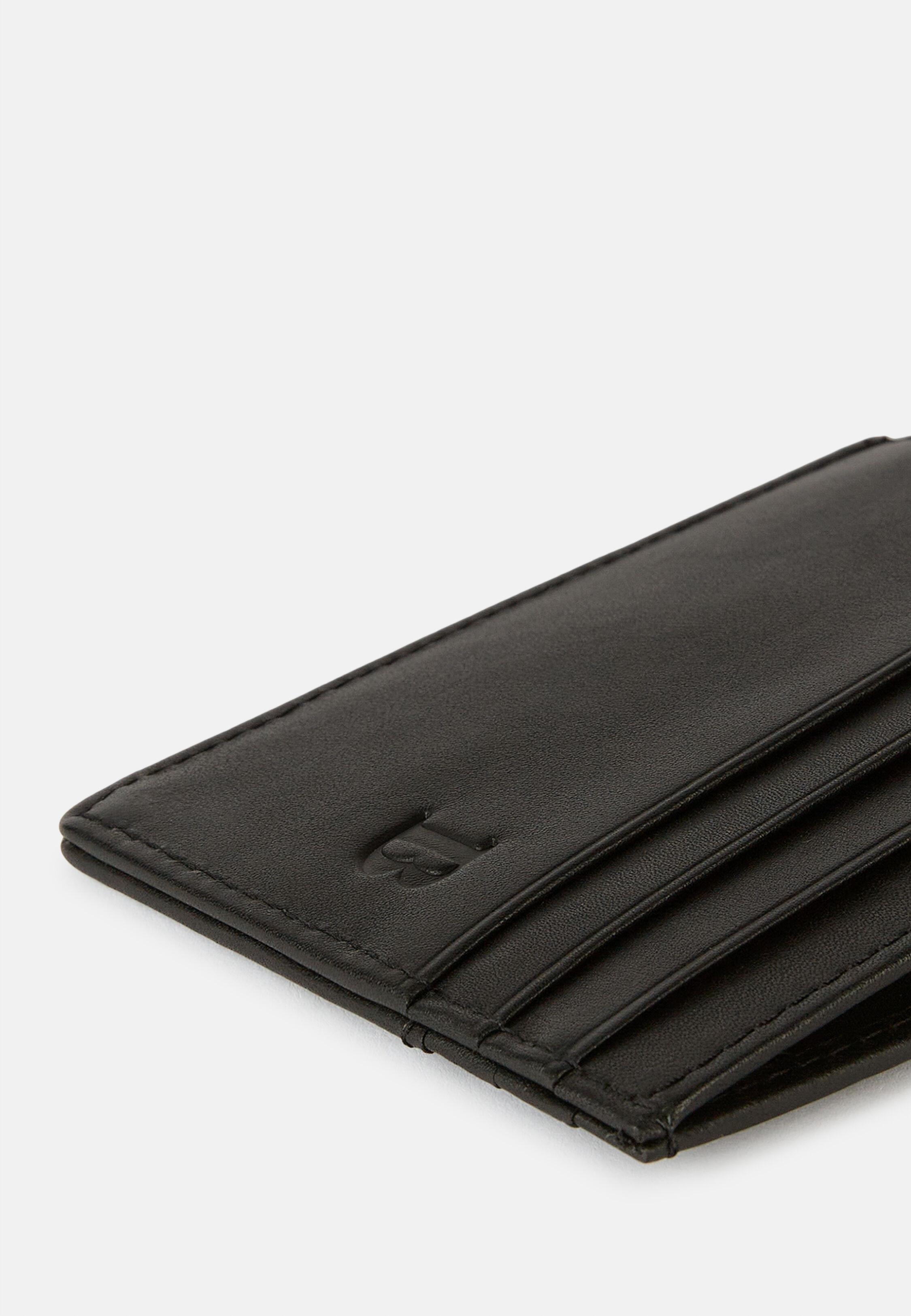 Black Leather Credit Card Holder, 3901_BLAC, large image number 5