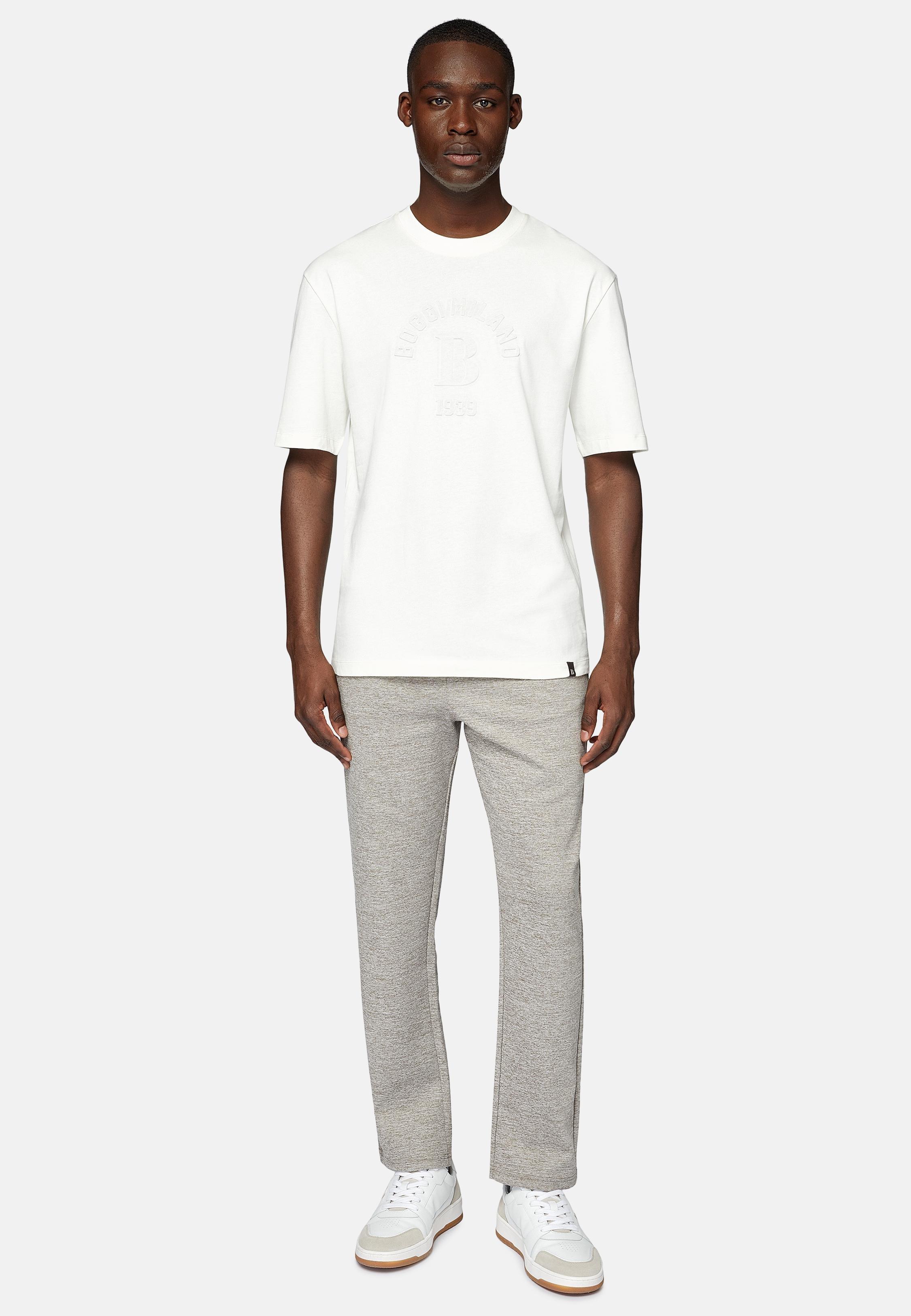 Brown Solid Jersey Trousers, 3901_TAUP, large image number 2