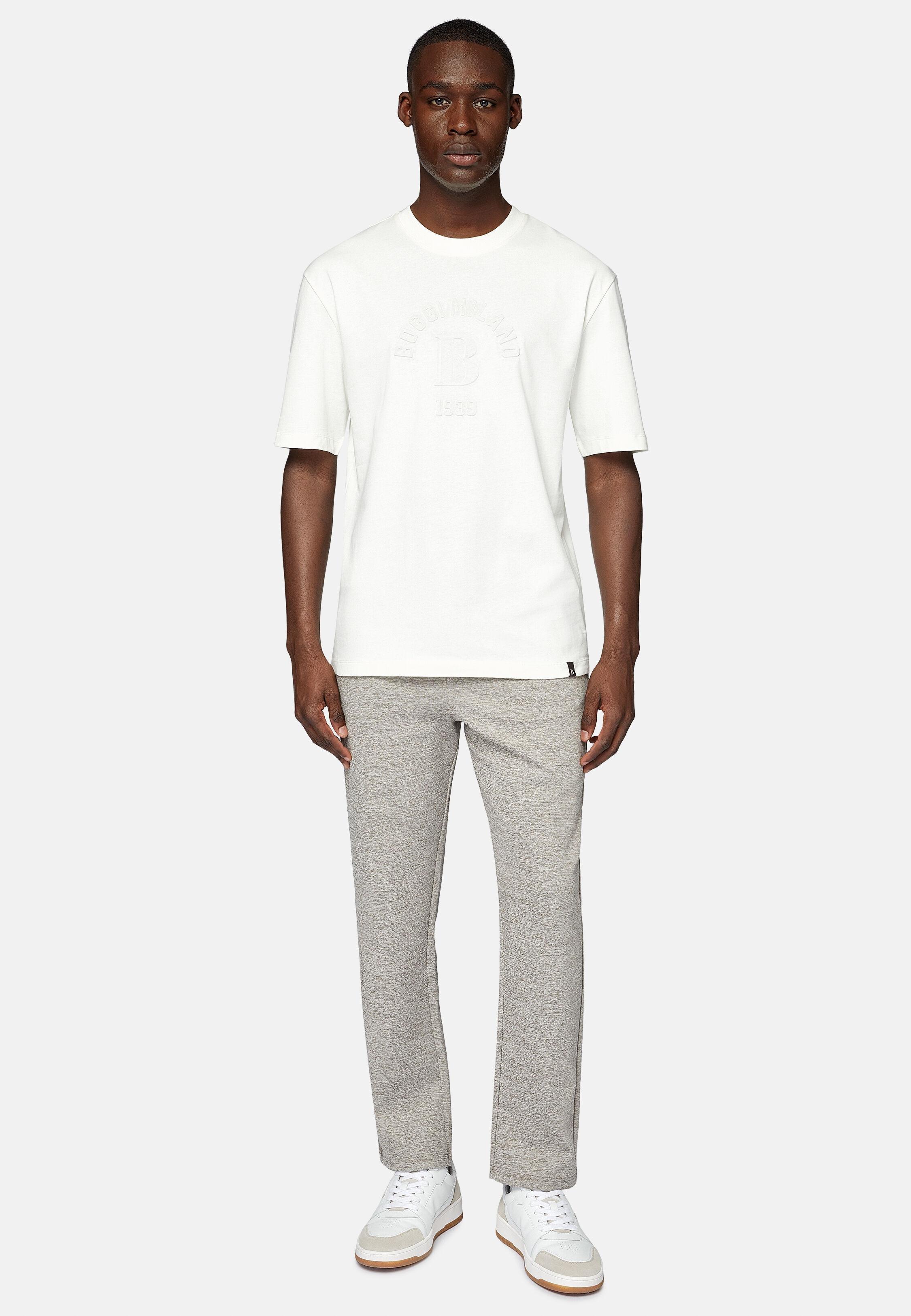 Brown Solid Jersey Trousers, 3901_TAUP, large image number 3