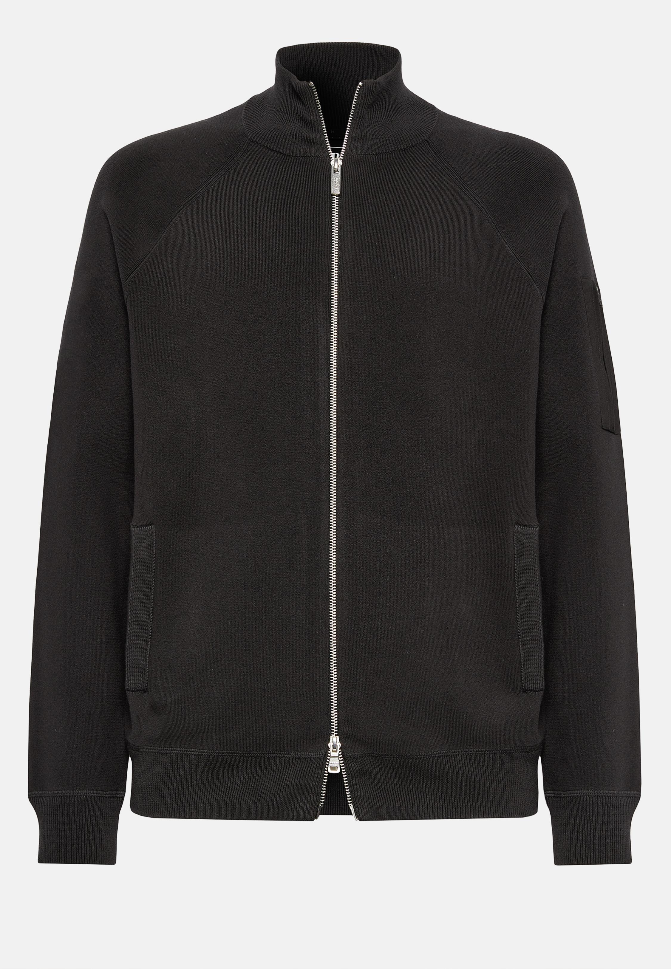 Black Full Zip Sweatshirt, , large image number 3