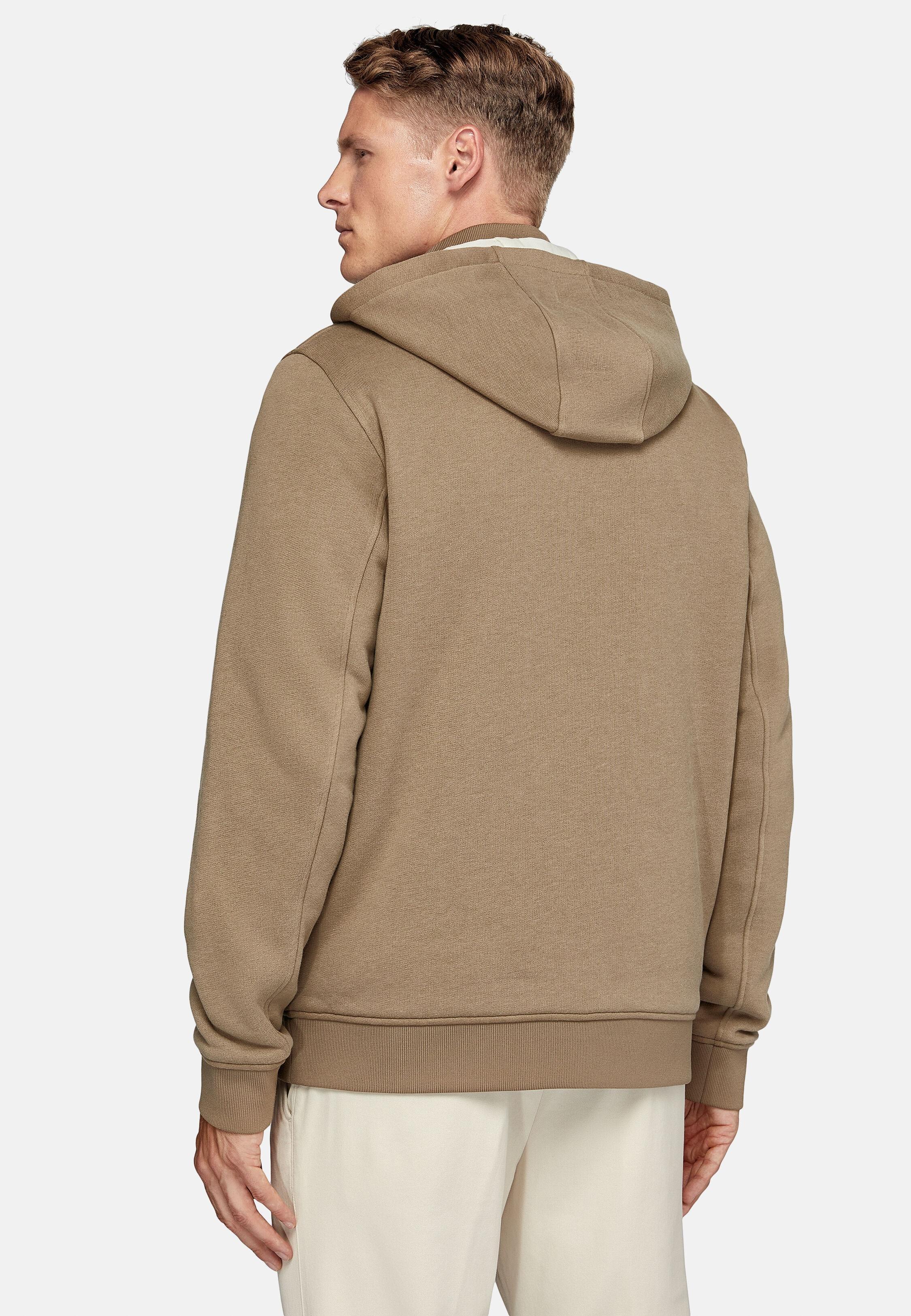 Solid Casual Sweatshirt, Beige, Beige, large image number 6