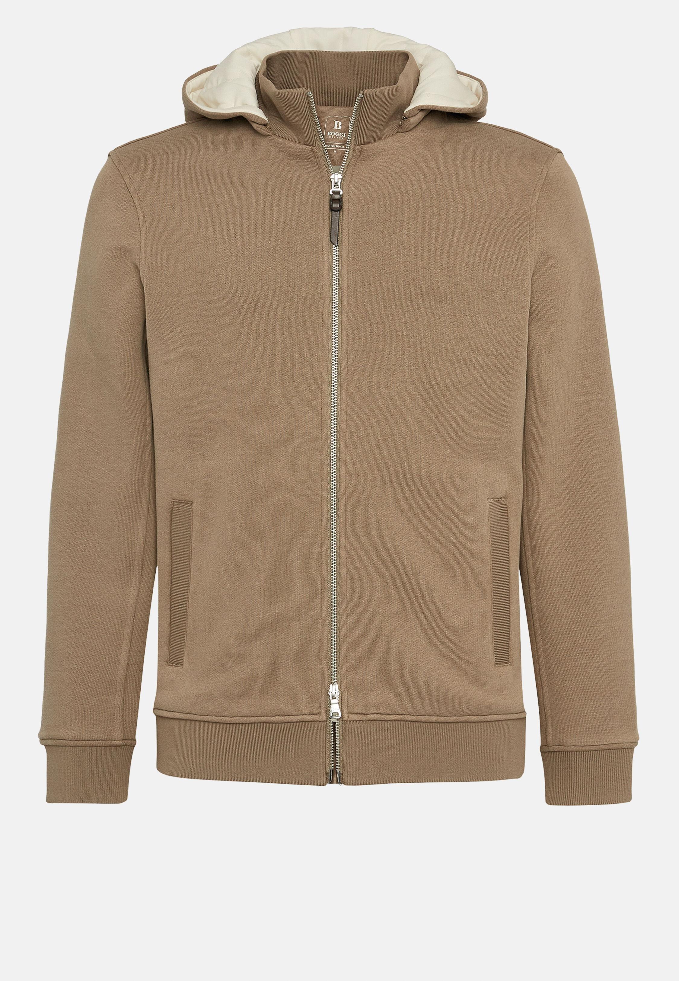 Solid Casual Sweatshirt, Beige, Beige, large image number 11