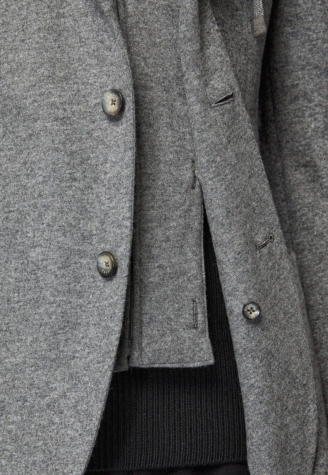 Grey Plain Casual Sweatshirt, , large image number 2