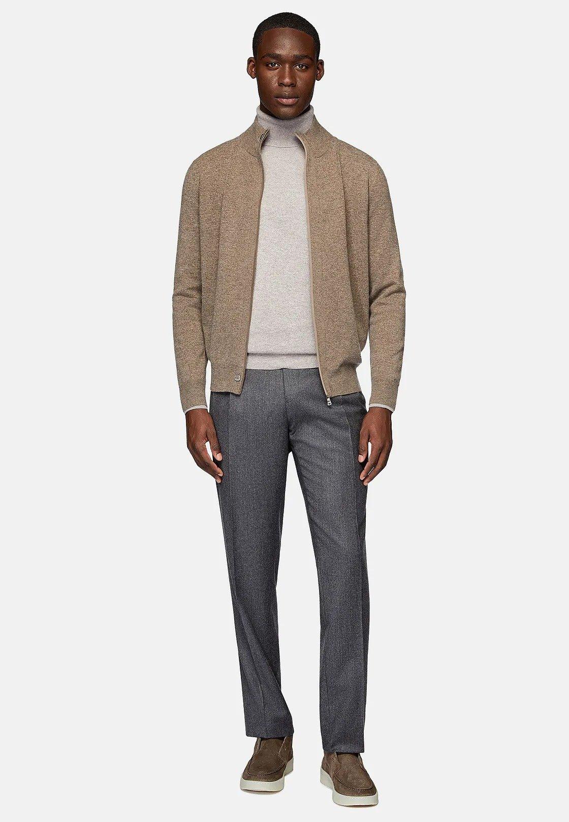 Brown Solid Long Jumper, Brown, large image number 0