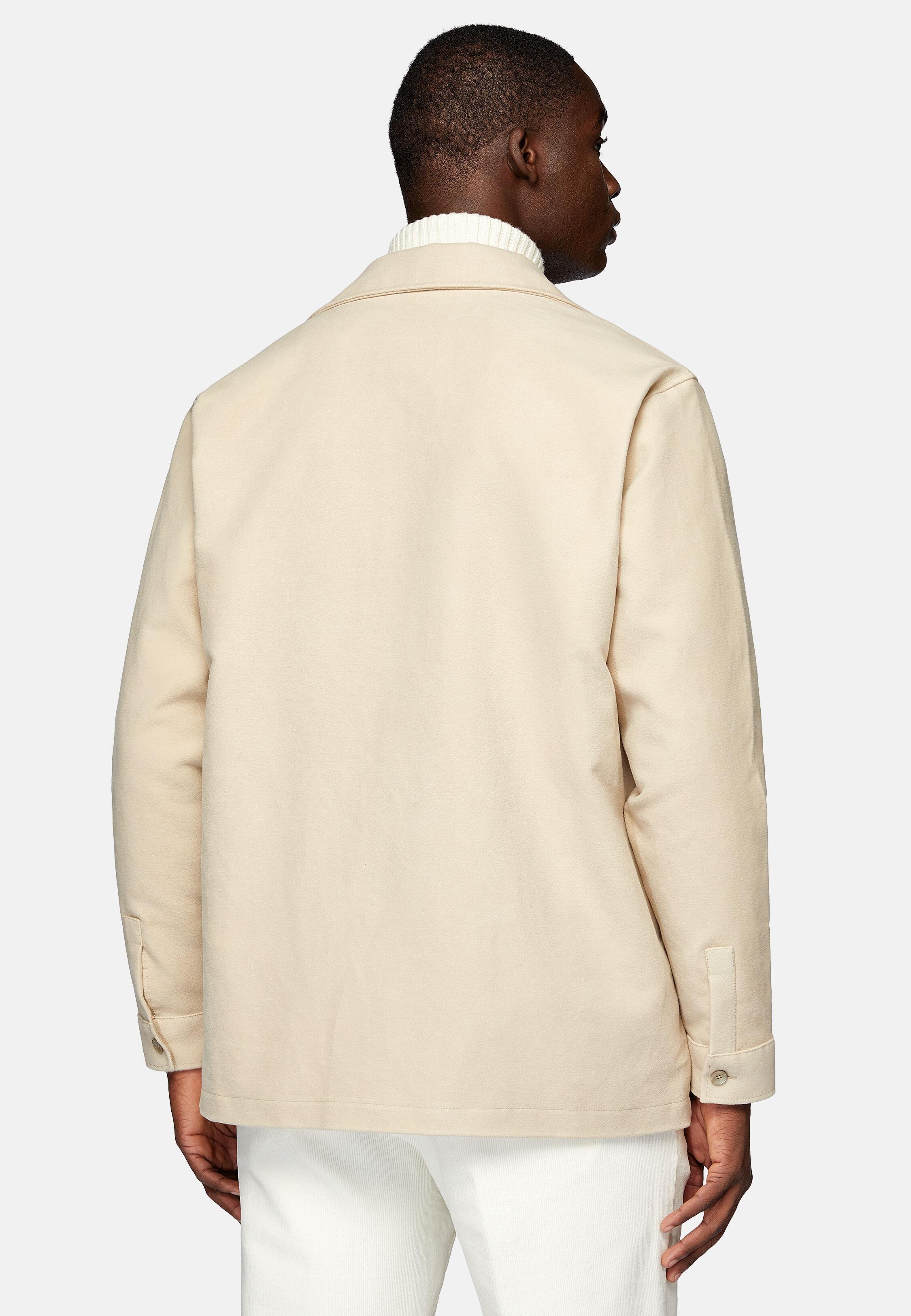 Beige Textured Shacket, Sand, large image number 3