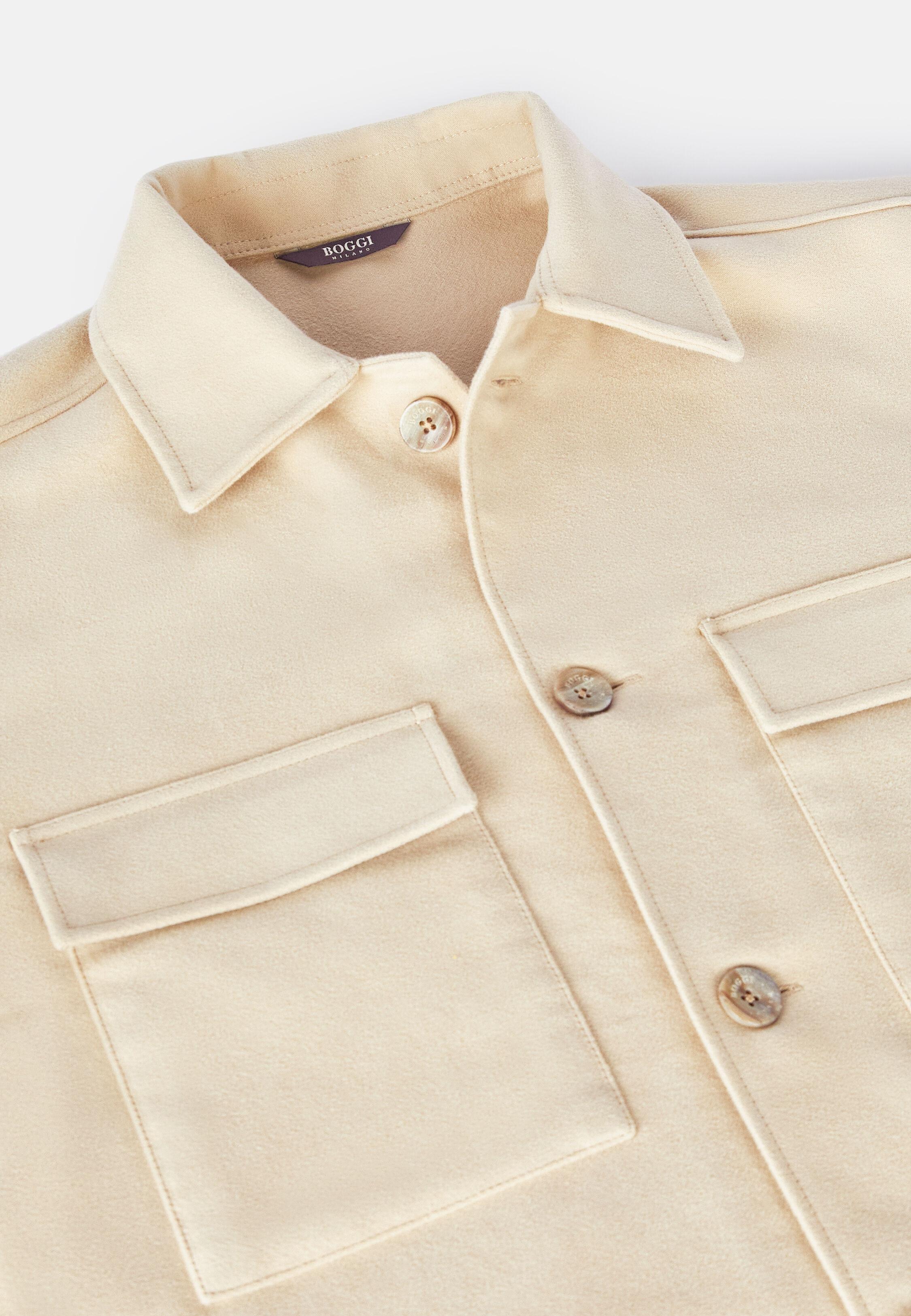 Beige Textured Shacket, Sand, large image number 6