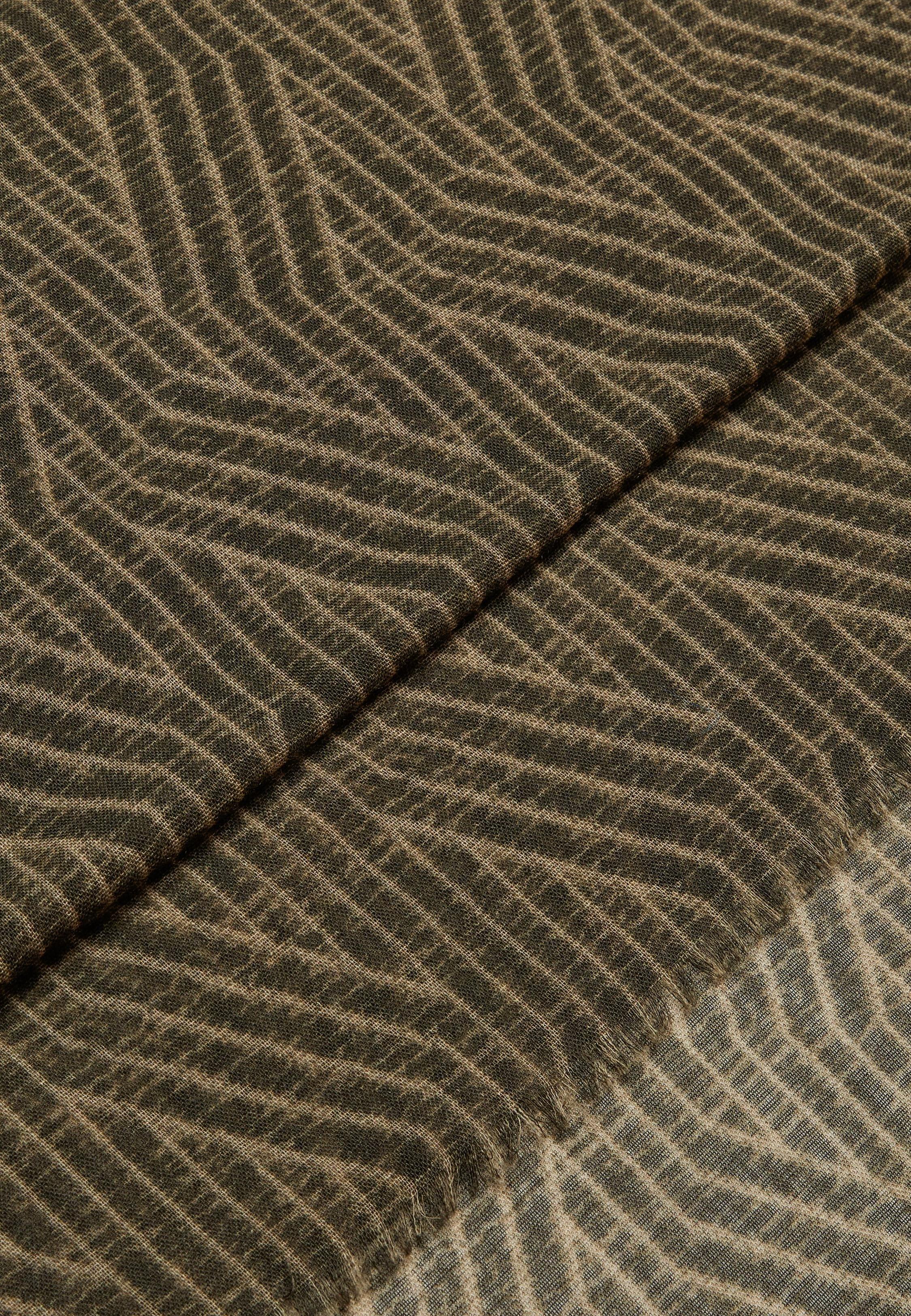 Brown Printed Rectangle Scarf, 3901_TAUP, large image number 1