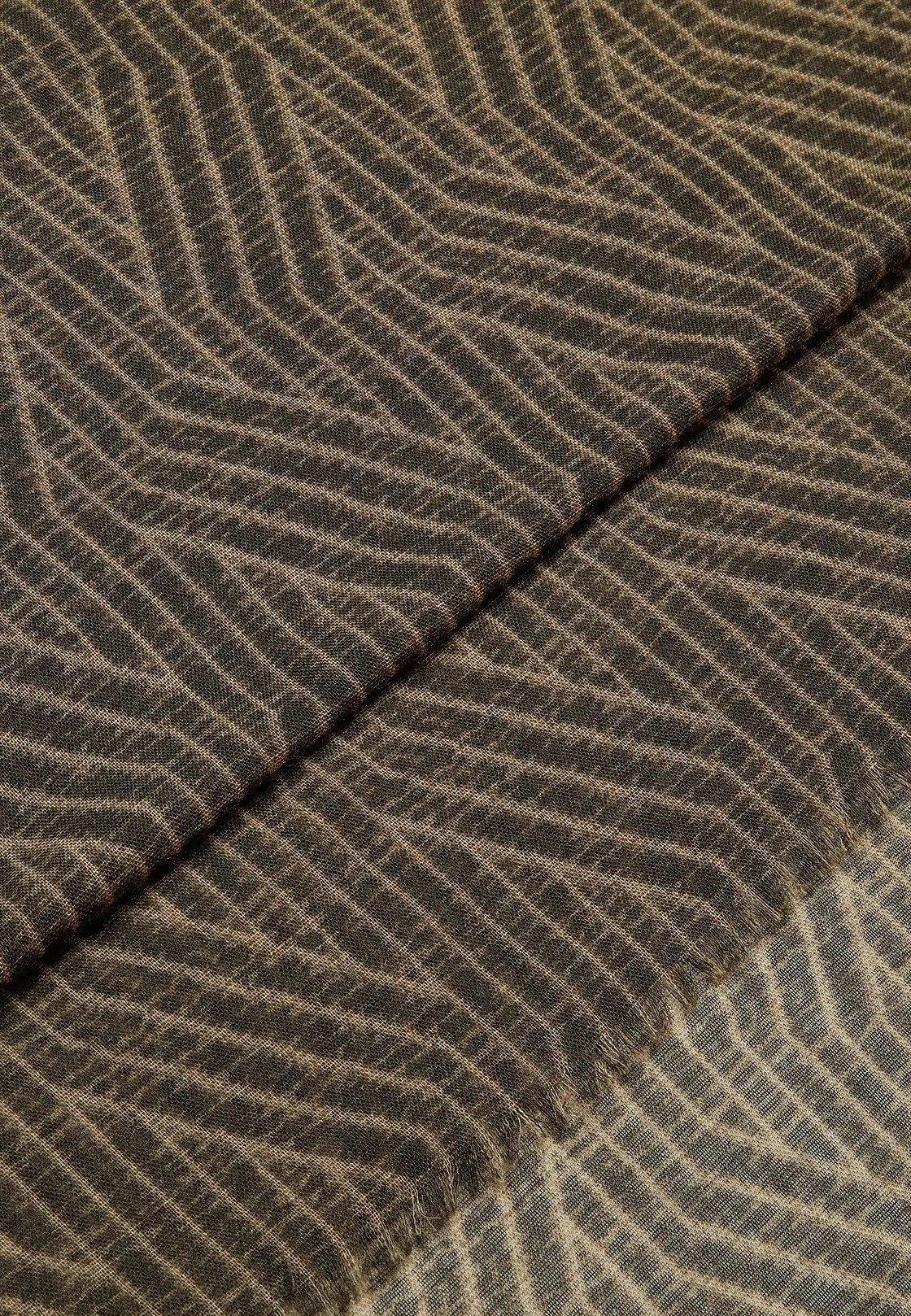 Brown Printed Rectangle Scarf, 3901_TAUP, large image number 2