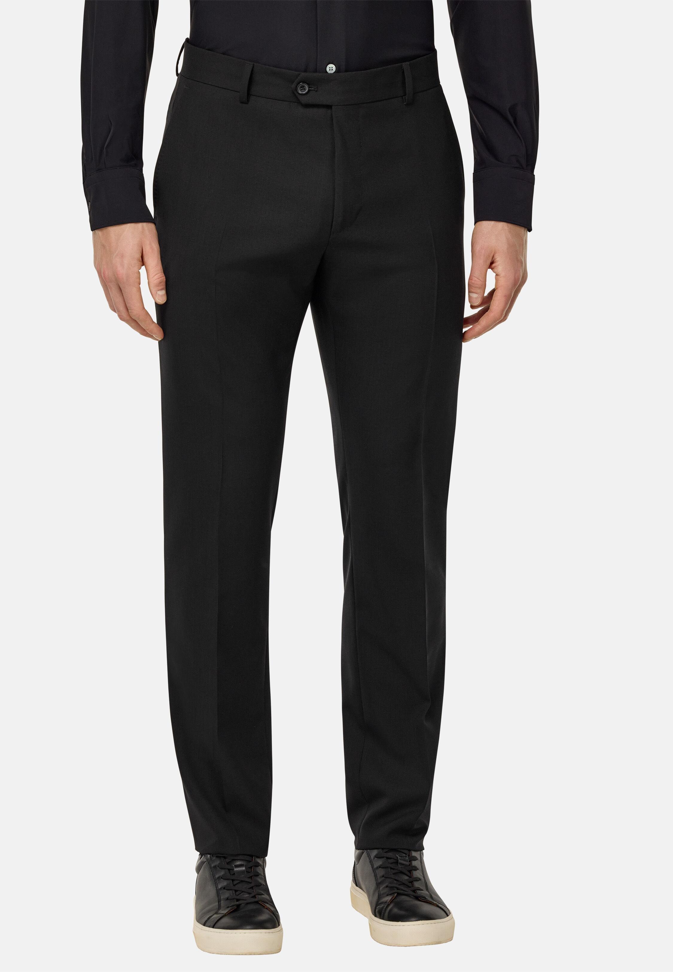 Travel Wool Trousers Black, Black, large image number 0
