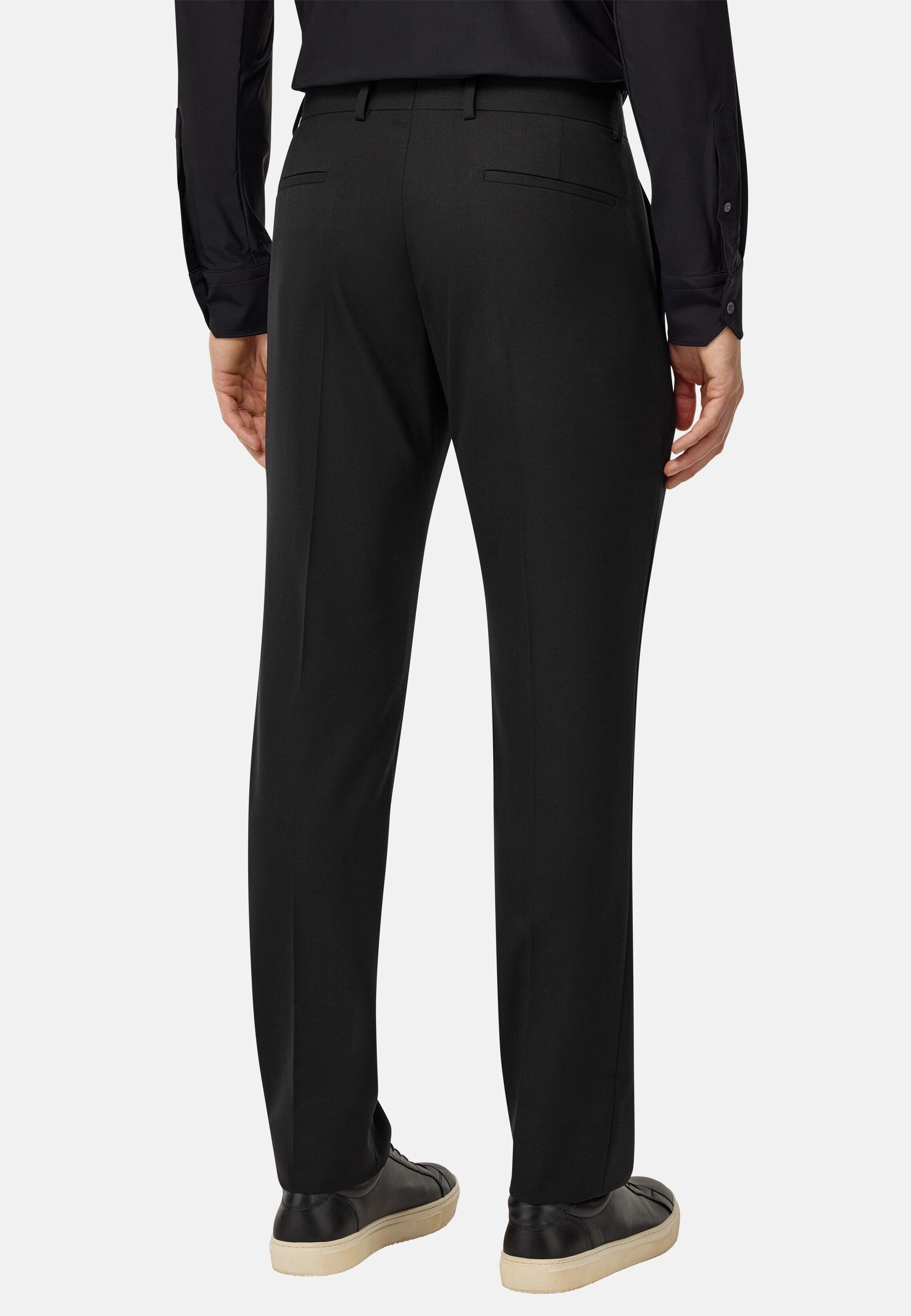Travel Wool Trousers Black, Black, large image number 2