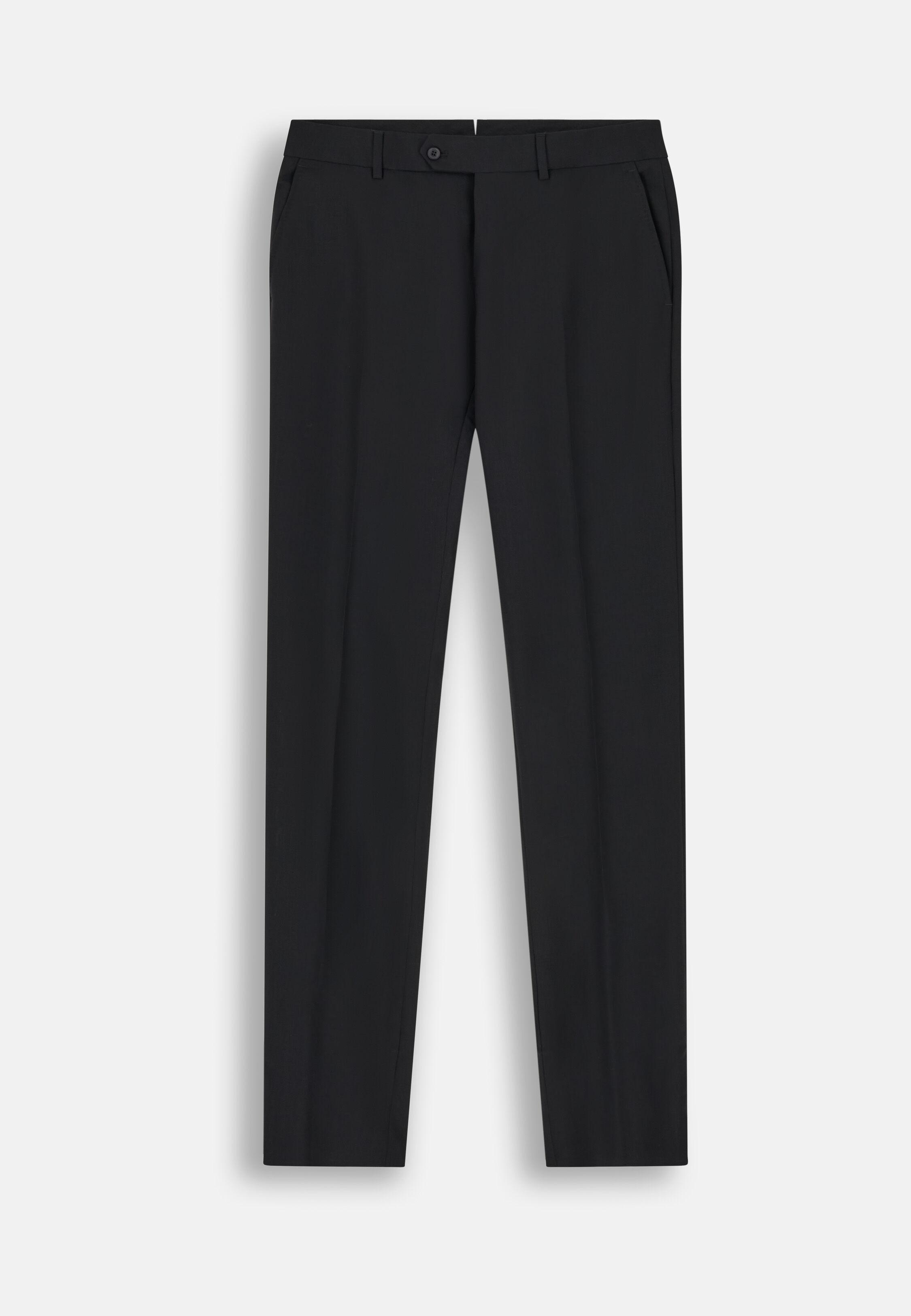 Travel Wool Trousers Black, Black, large image number 4