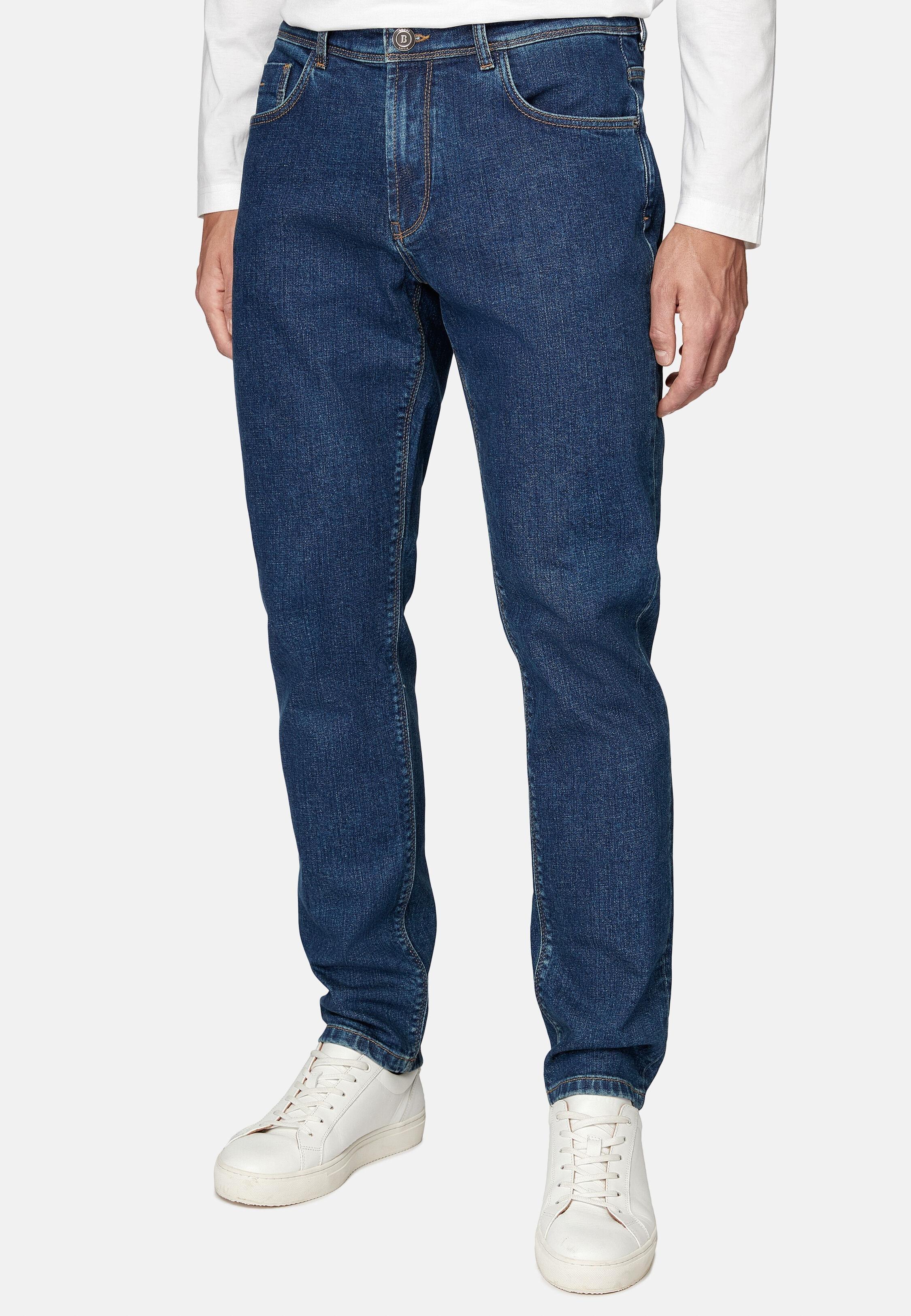 Stretch Denim Jeans Navy, 3901_MDBL, large