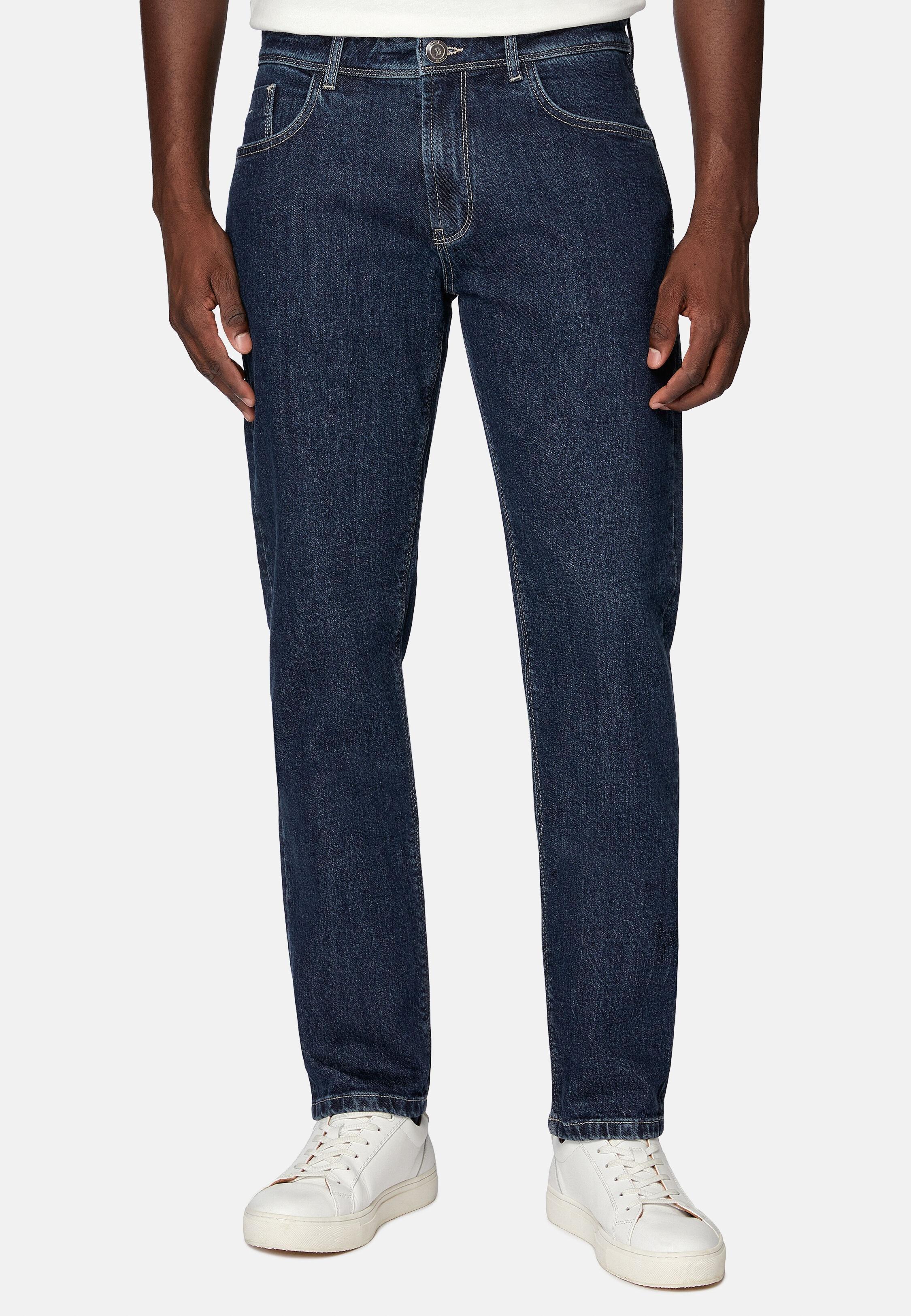 Stretch Denim Jeans Blue, Dark Blue, large image number 0