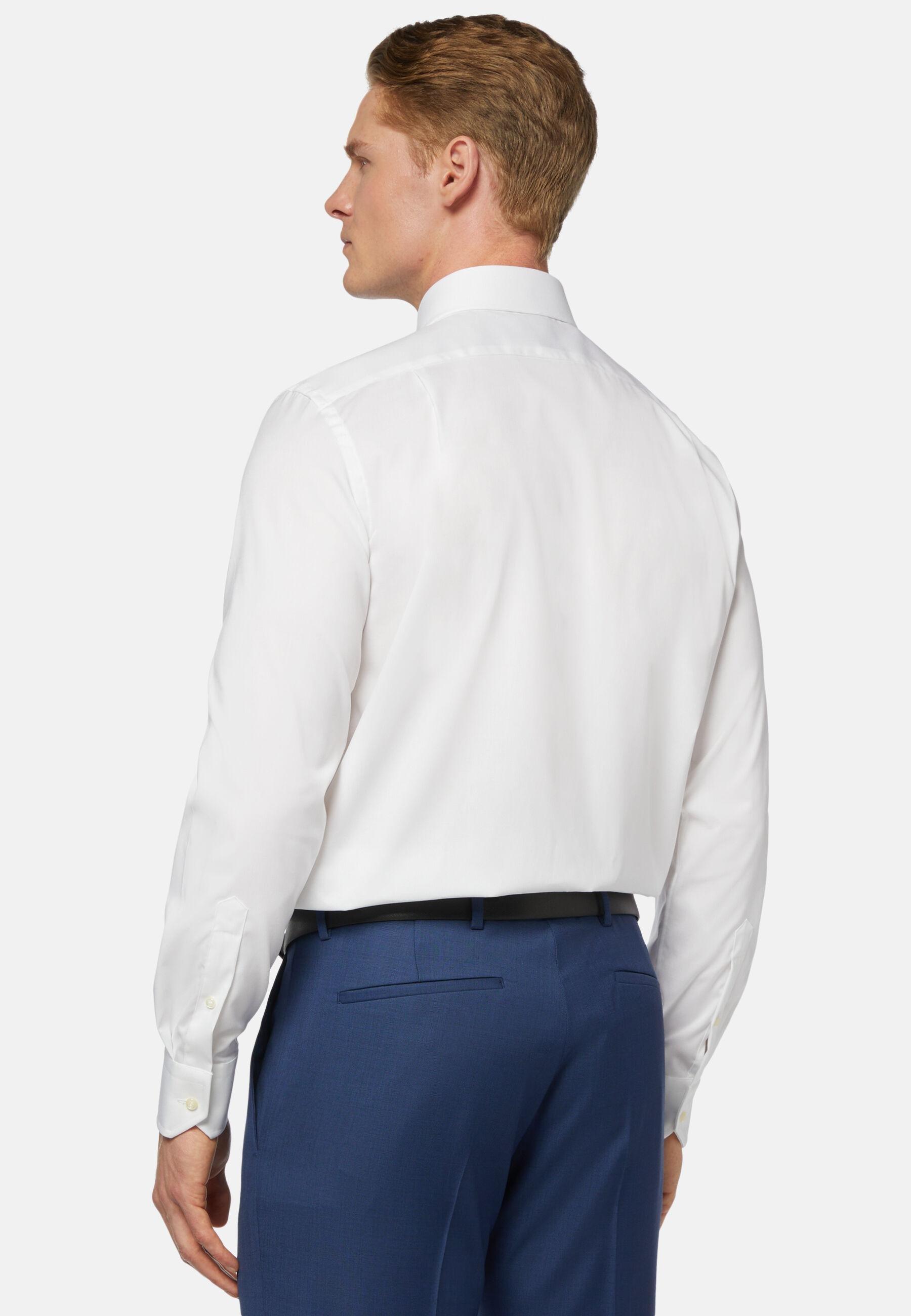 Regular Fit Pinpoint Cotton Shirt White, White, large image number 1