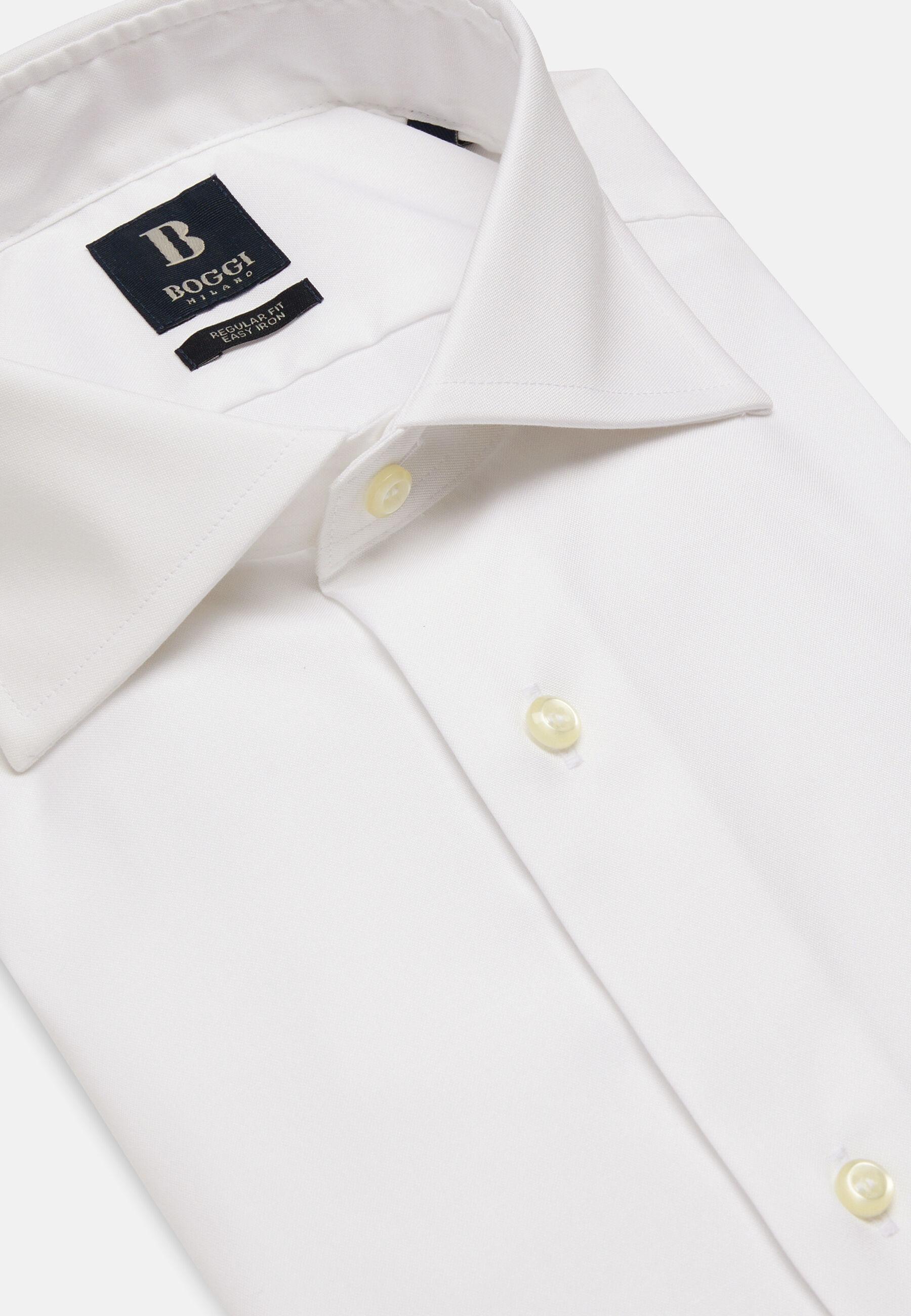 Regular Fit Pinpoint Cotton Shirt White, White, large image number 3