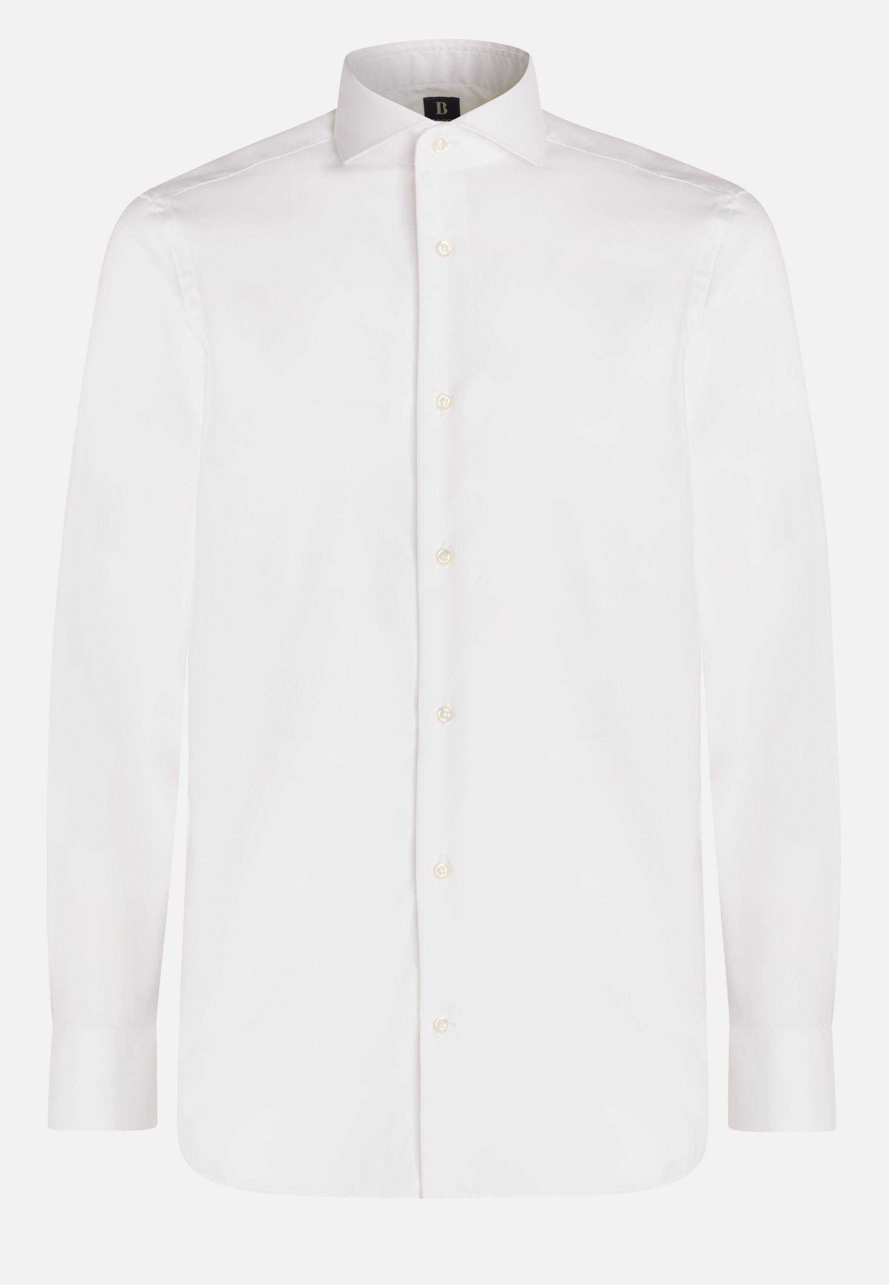 Slim Fit Pinpoint Cotton Shirt White, White, large image number 4