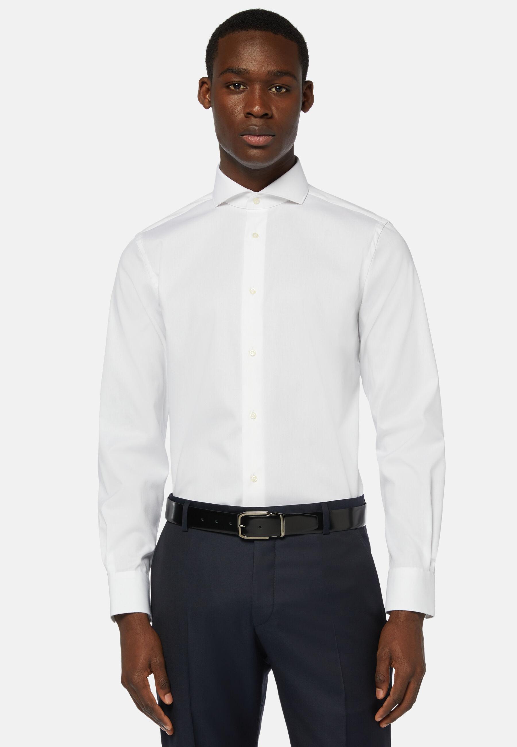 Regular Fit Pinpoint Cotton Shirt White, White, large image number 0
