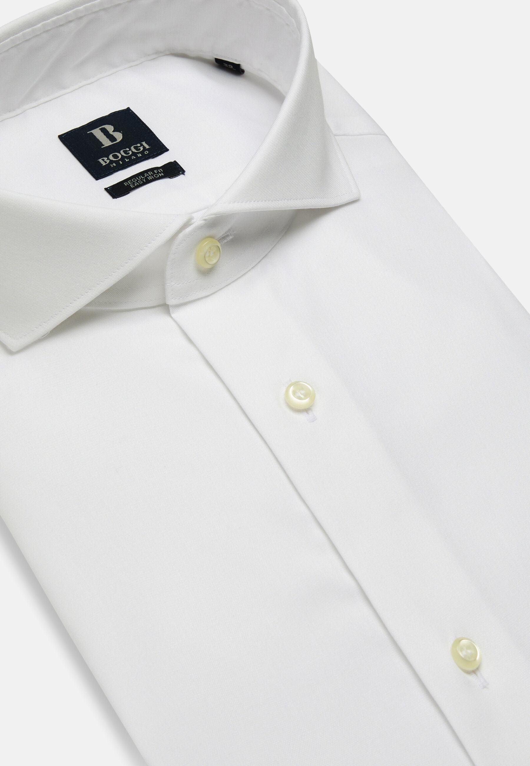 Regular Fit Pinpoint Cotton Shirt White, White, large image number 3