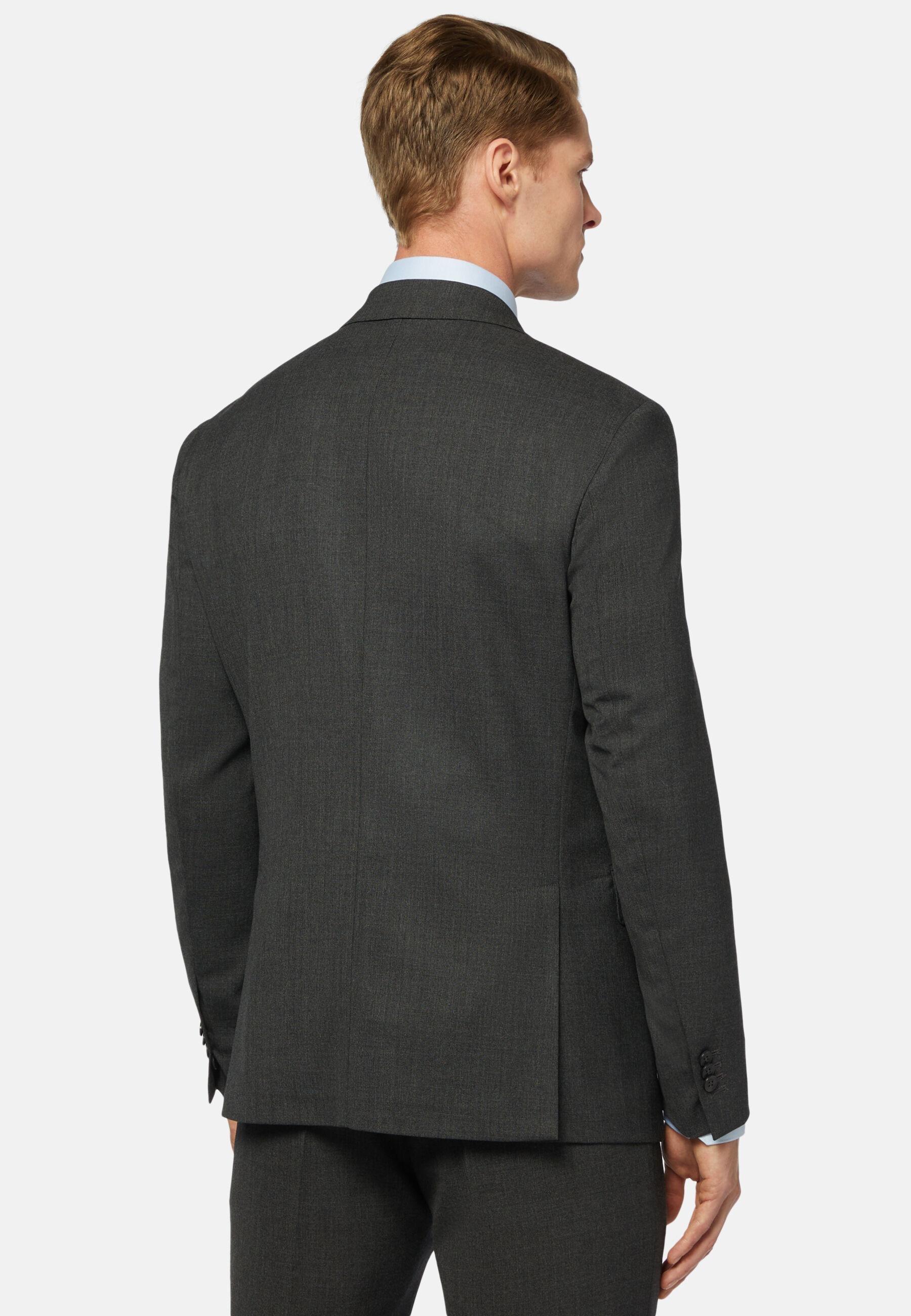 GREY Jacket In Pure Wool Travel, 3901_GREY, medium