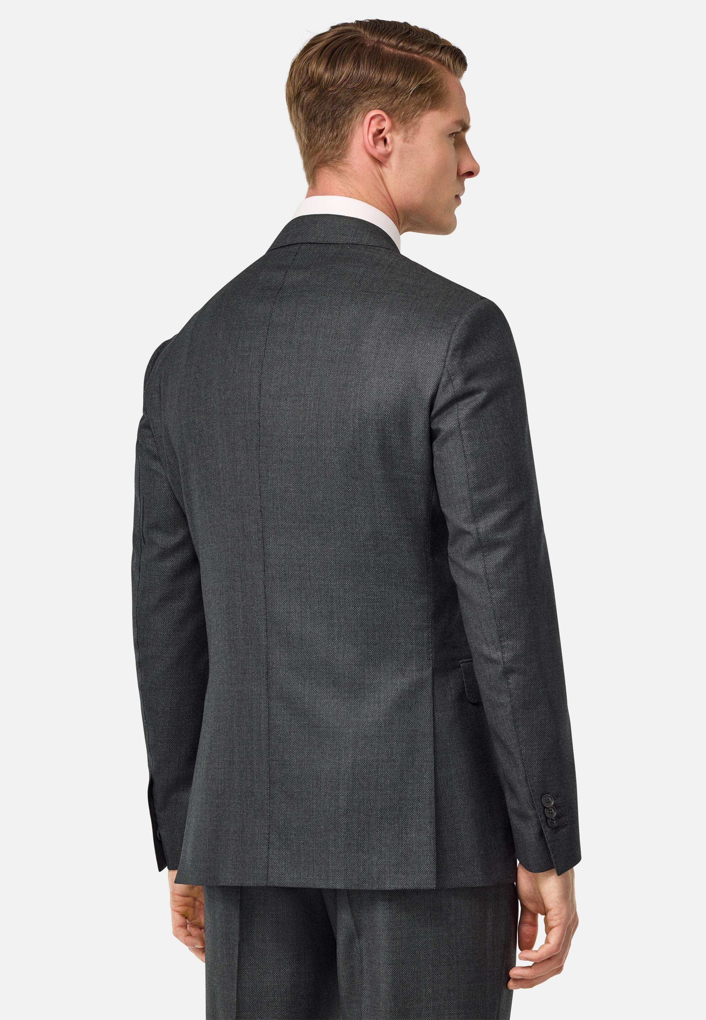 Pure Wool Birds Eye Jacket Grey, Medium grey, large image number 1