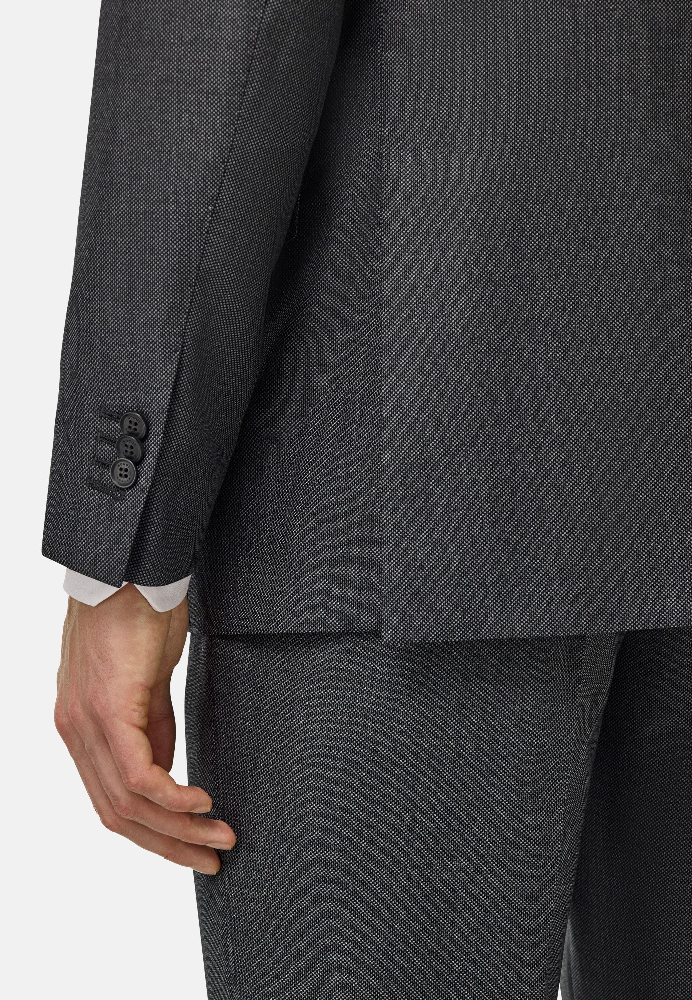 Pure Wool Birds Eye Jacket Grey, 3901_GRME, large image number 2