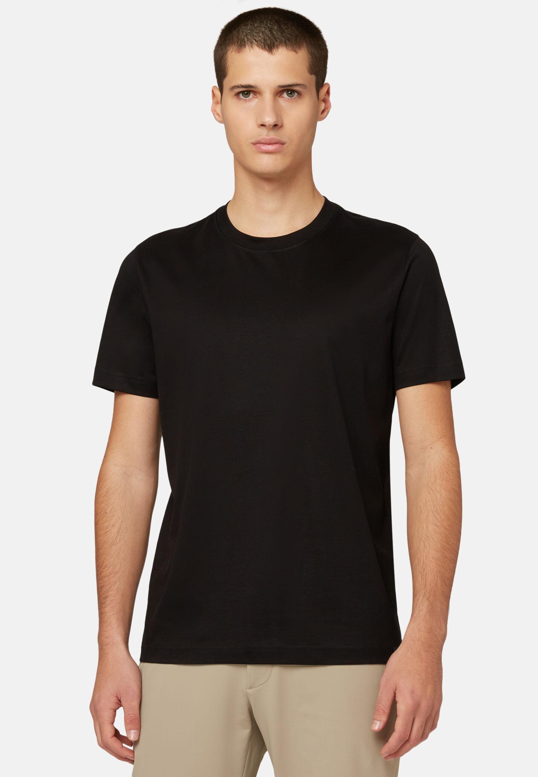 Pima Cotton Charcoal T-Shirt Black, Black, large image number 0