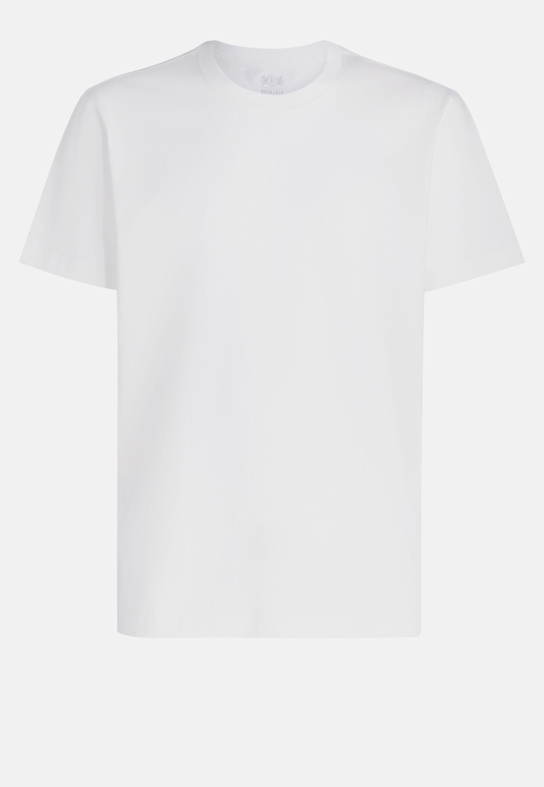 Pima Cotton Charcoal T-Shirt White, 3901_WHIT, medium