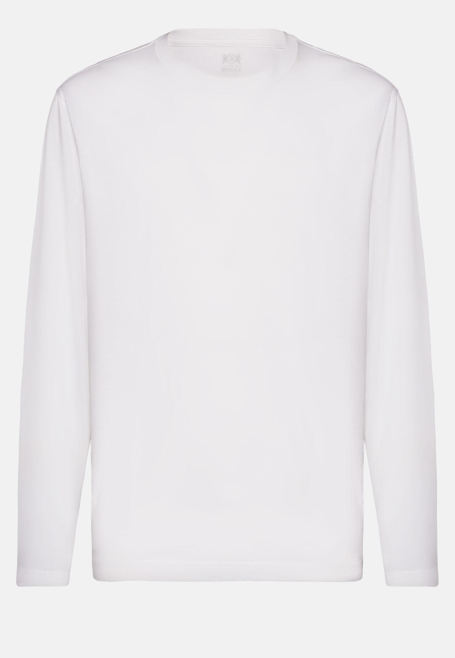 تيشيرت قطن بيما أبيض, White, medium