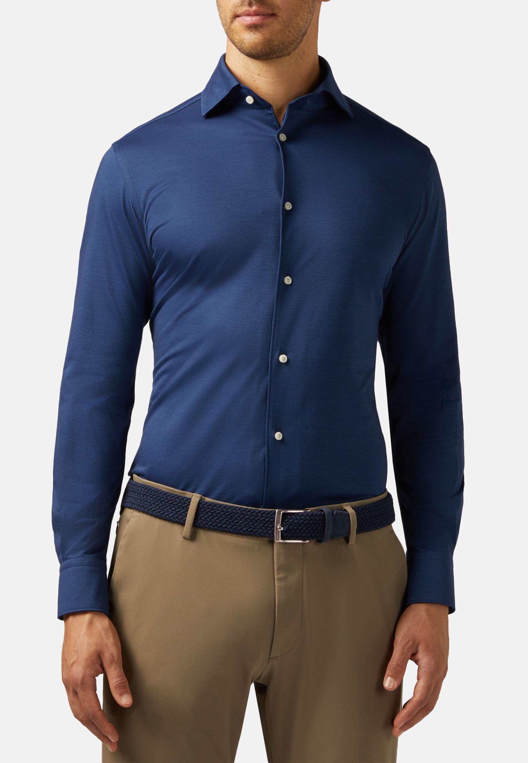 Woven Belt In A Stretch Viscose Blend Navy, 3901_NAVY, large image number 0