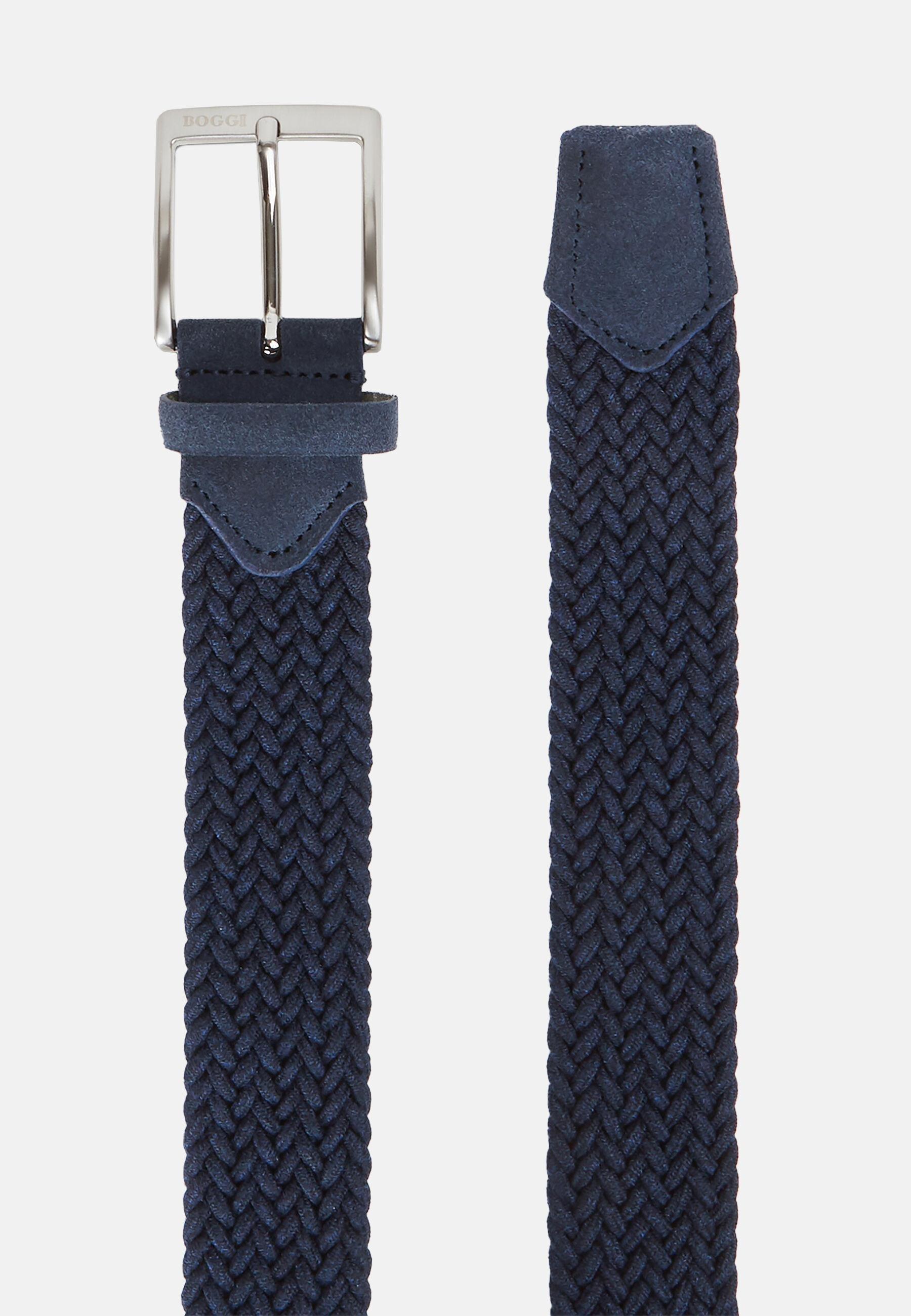Woven Belt In A Stretch Viscose Blend Navy, 3901_NAVY, medium
