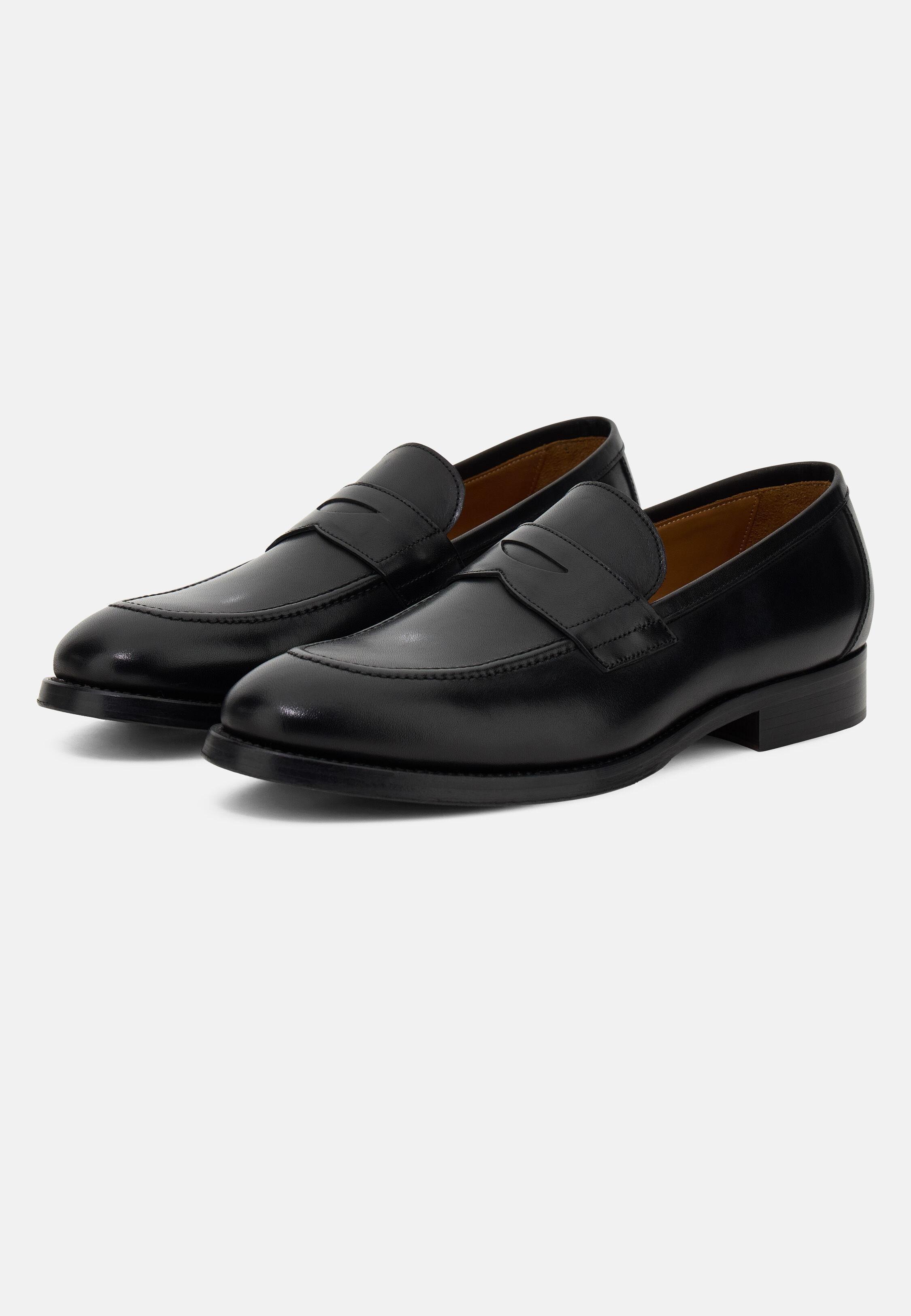 BLAC Leather Loafers, 3901_BLAC, large image number 1