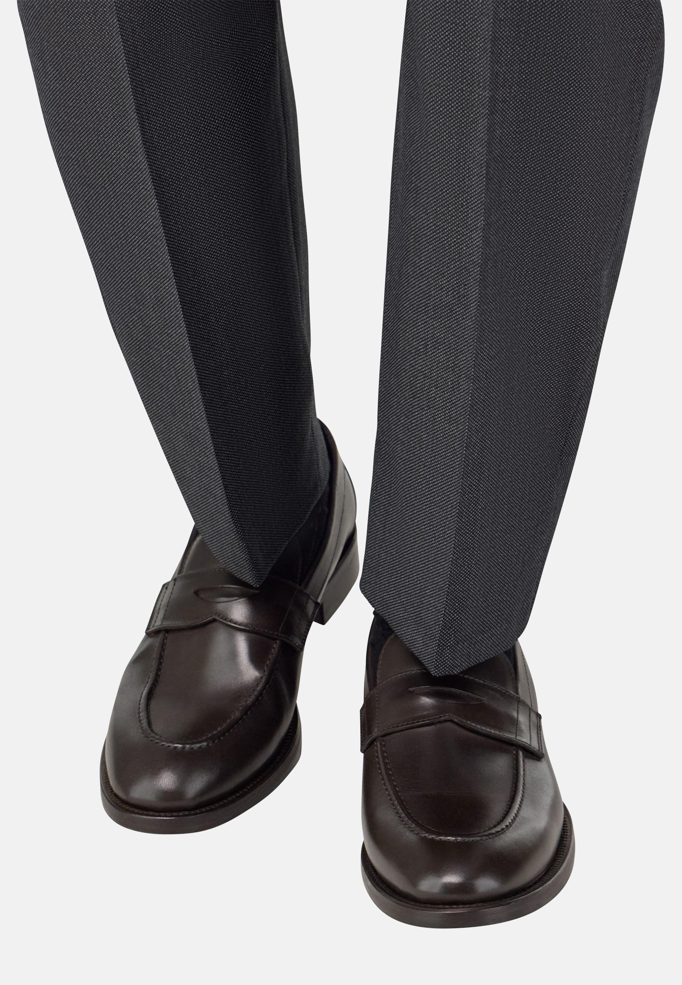 DKBR Leather Loafers, 3901_DKBR, large image number 0