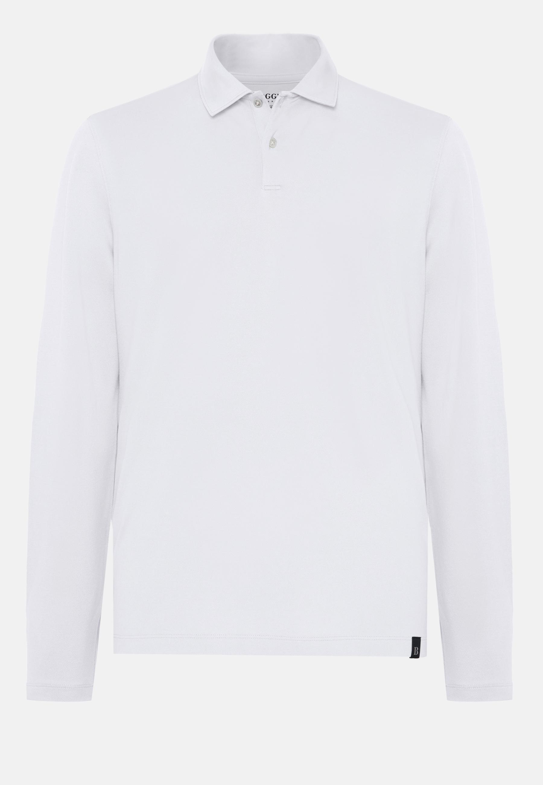 Boggi Milano - White Sustainable Performance Pique Polo T-Shirt