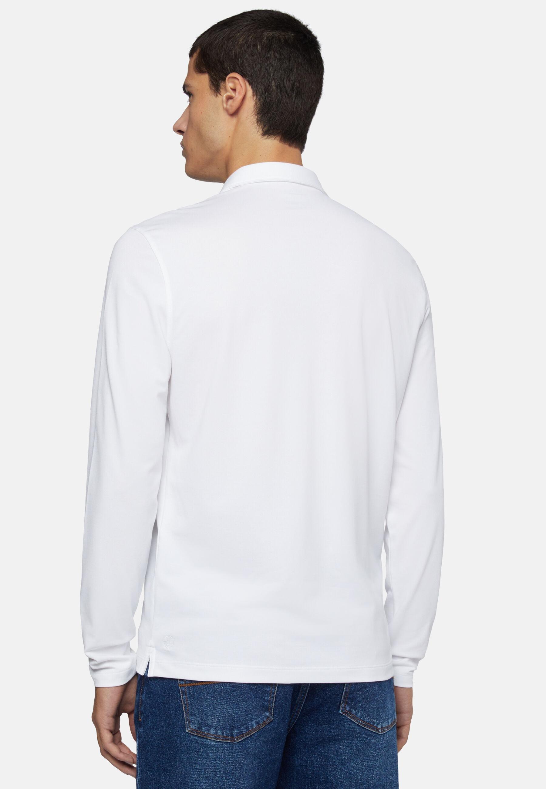 Polo In Sustainable Performance Pique White, White, large image number 3