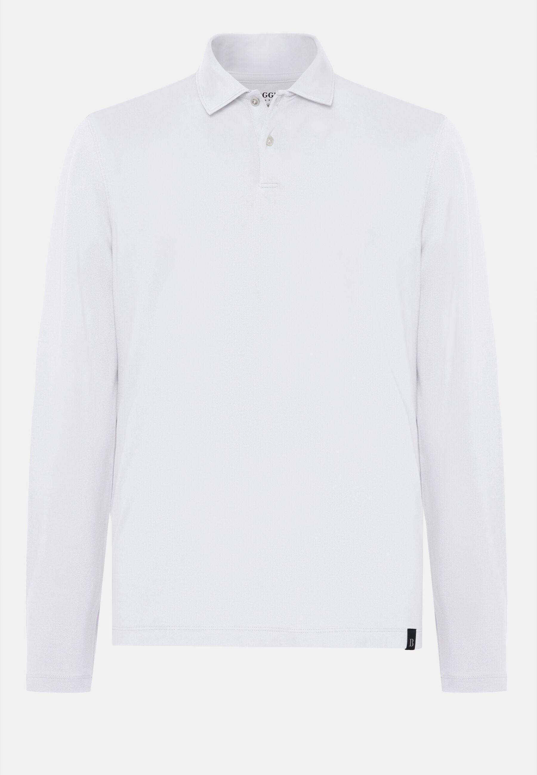 Polo in Sustainable Performance Piqu&eacute;, White, White, large image number 8