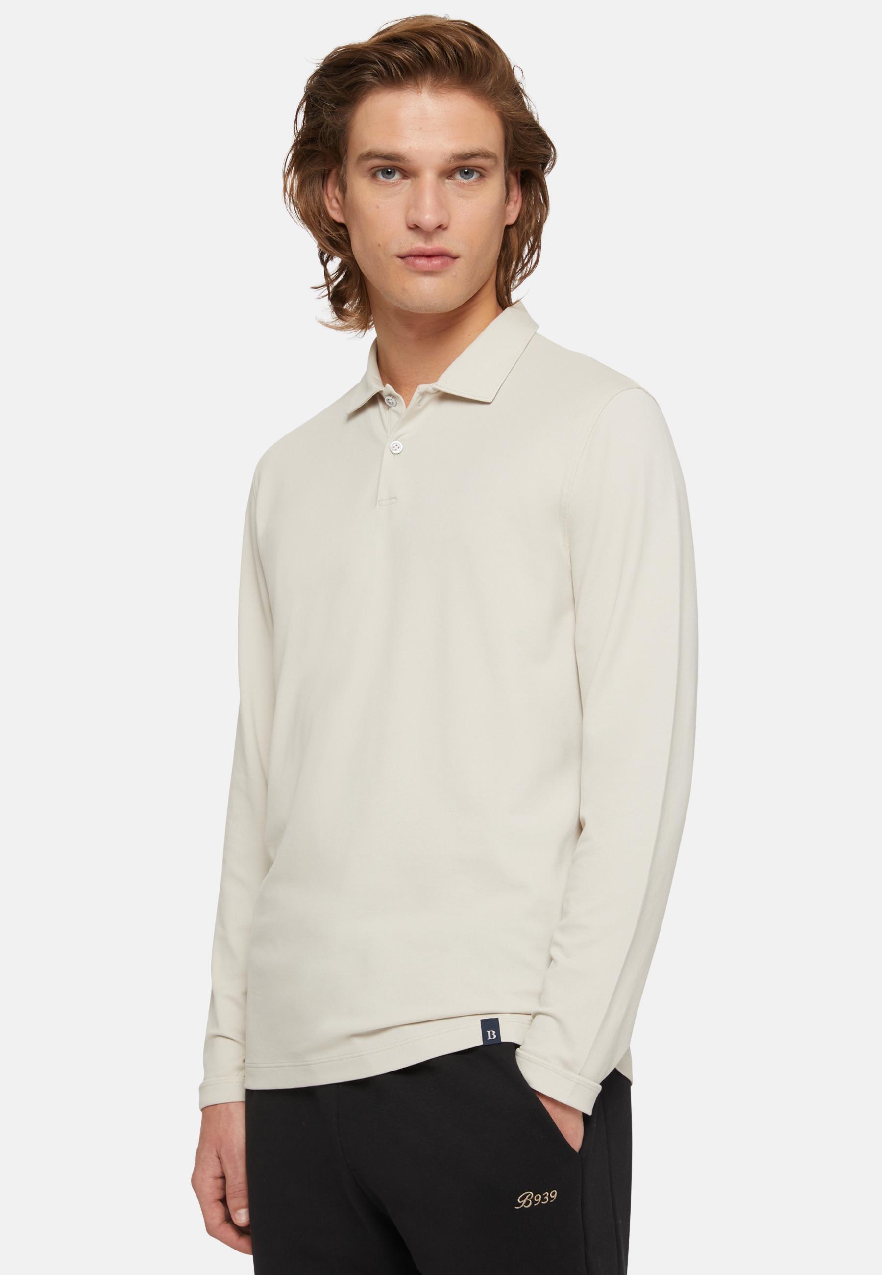 Polo In Sustainable Performance Pique Beige, Sand, large image number 0