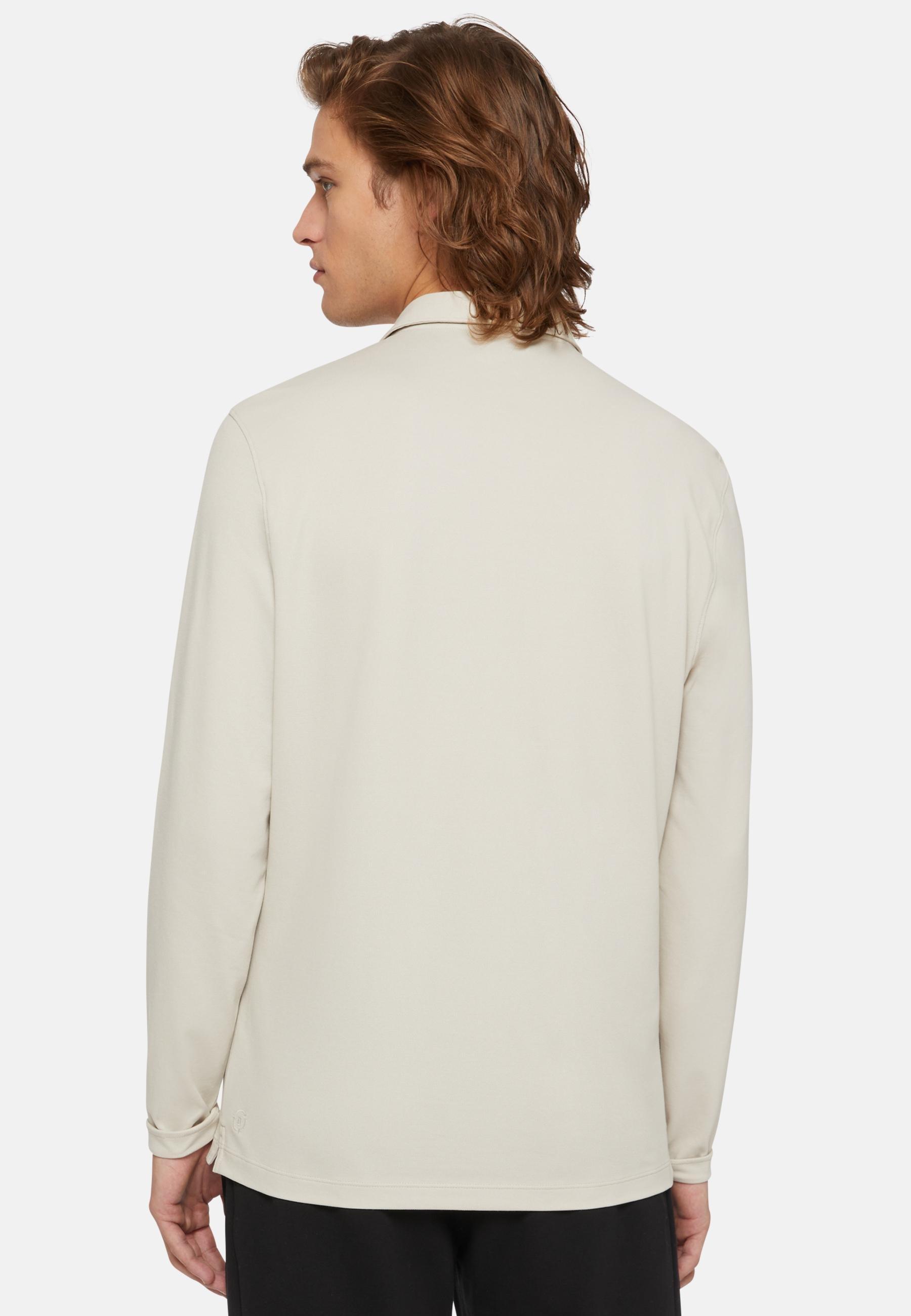 Polo In Sustainable Performance Pique Beige, Sand, large image number 2