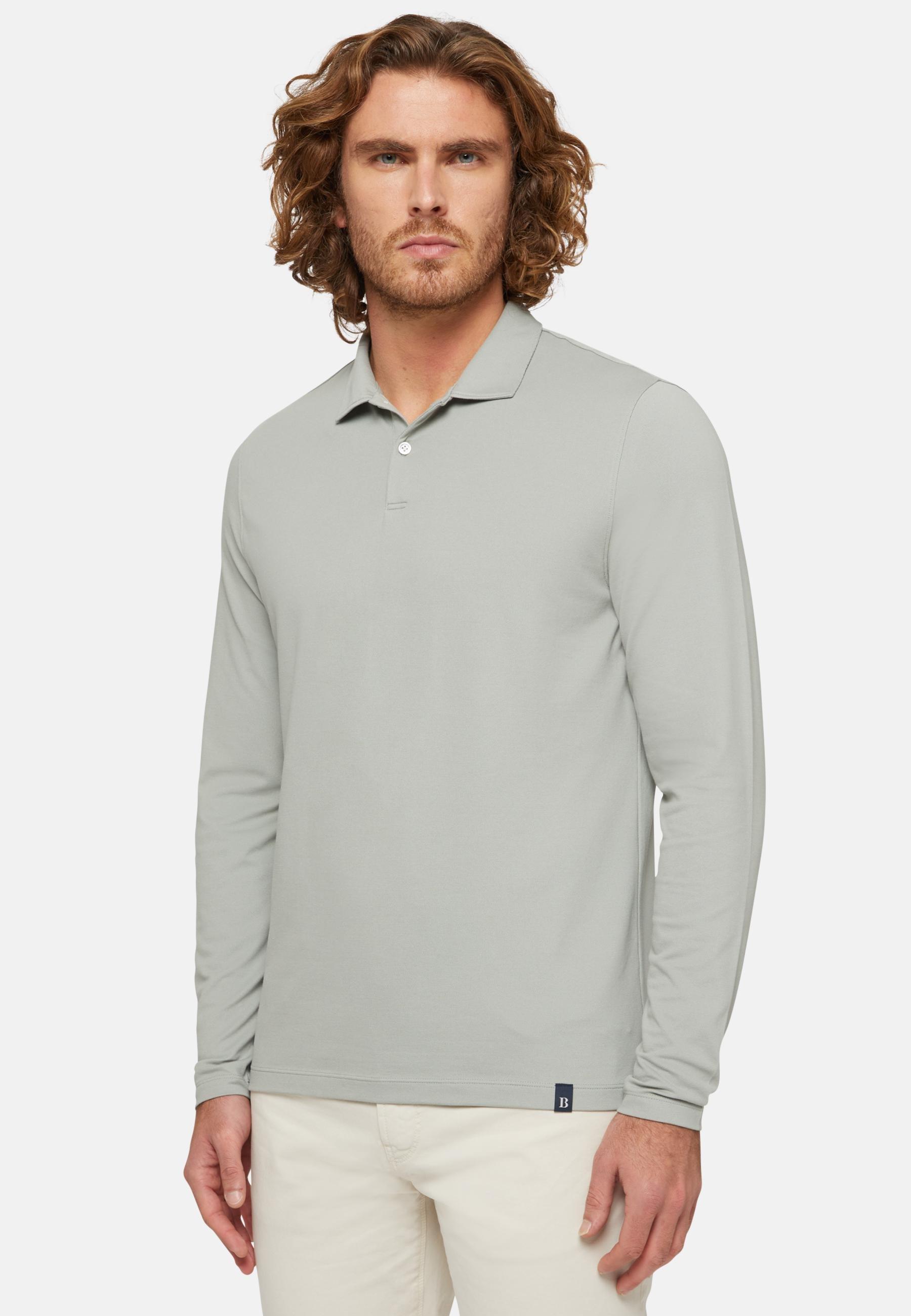 Polo In Sustainable Performance Pique Green, Green, large image number 0