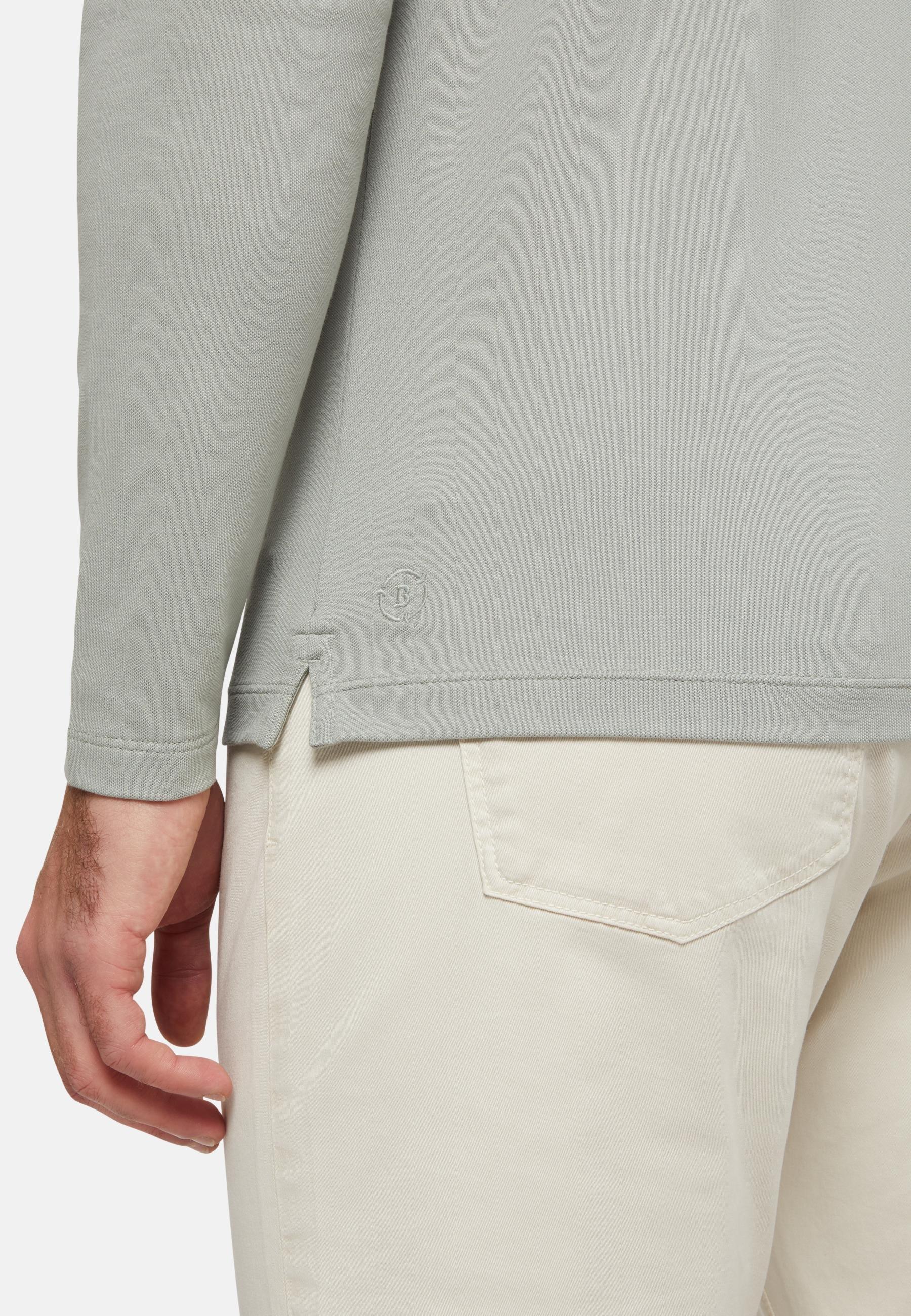 Polo In Sustainable Performance Pique Green, Green, large image number 1