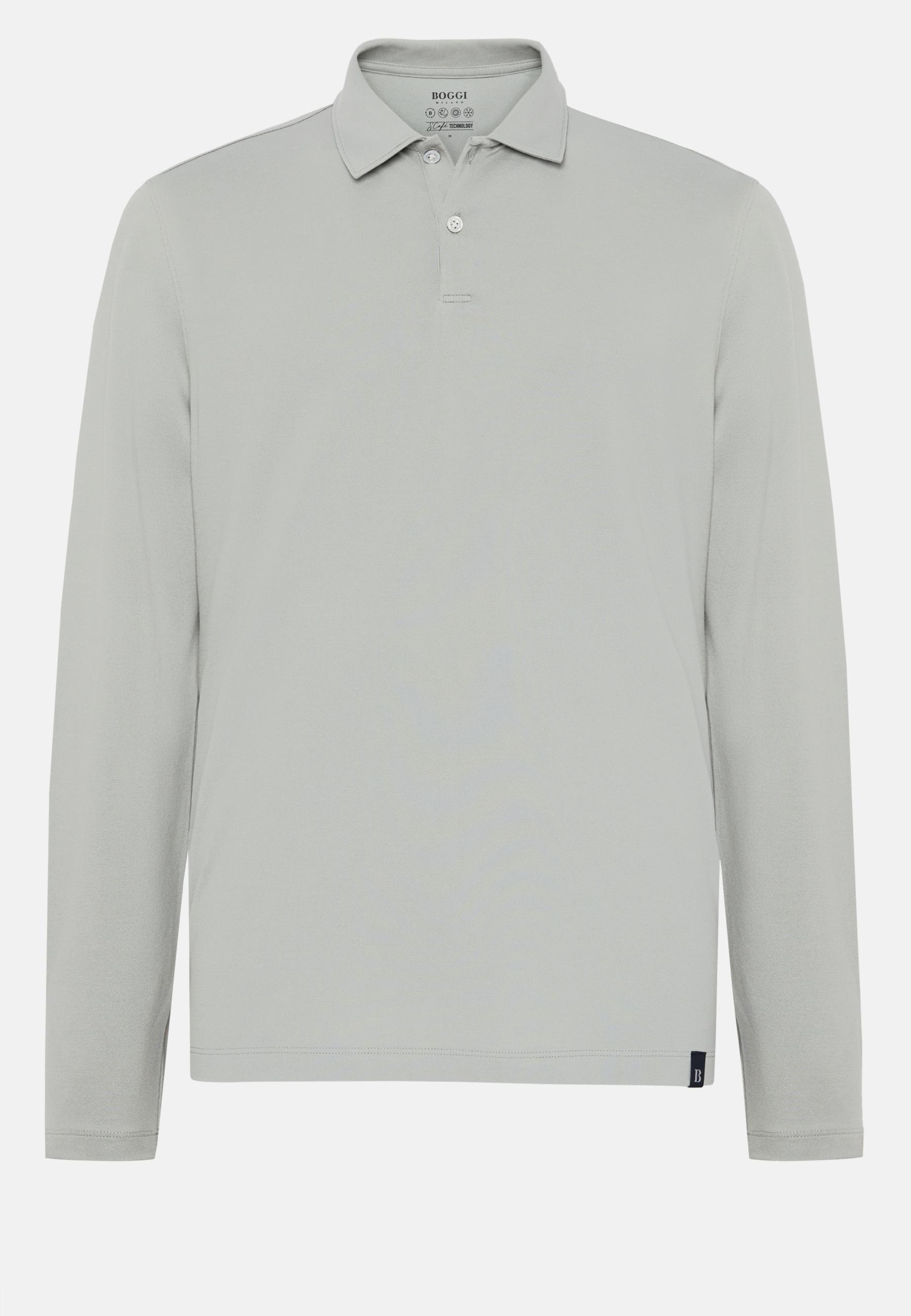 Polo In Sustainable Performance Pique Green, Green, large image number 3