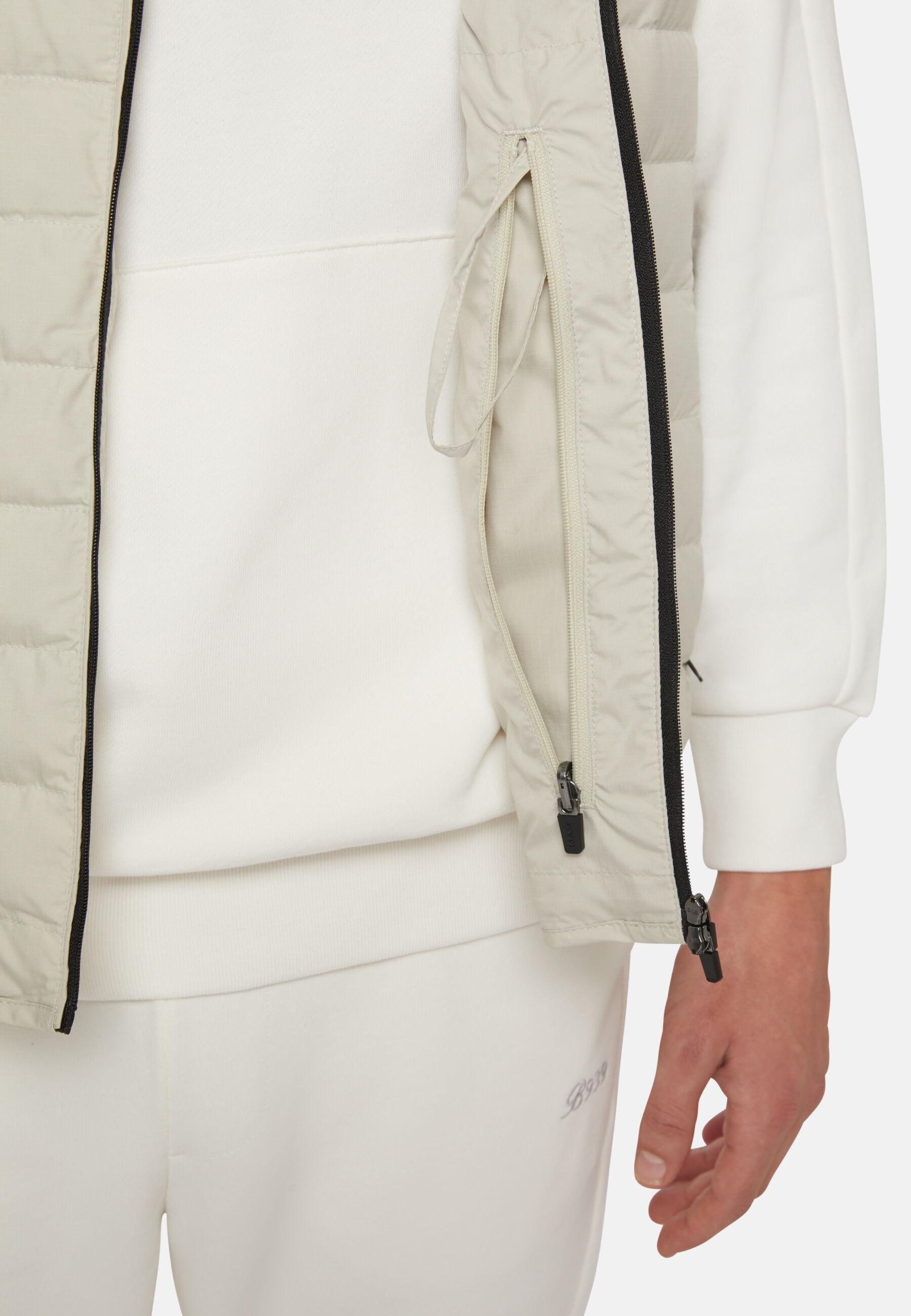 Goose Down Recycled Fabric Waistcoat Beige, Sand, large image number 5