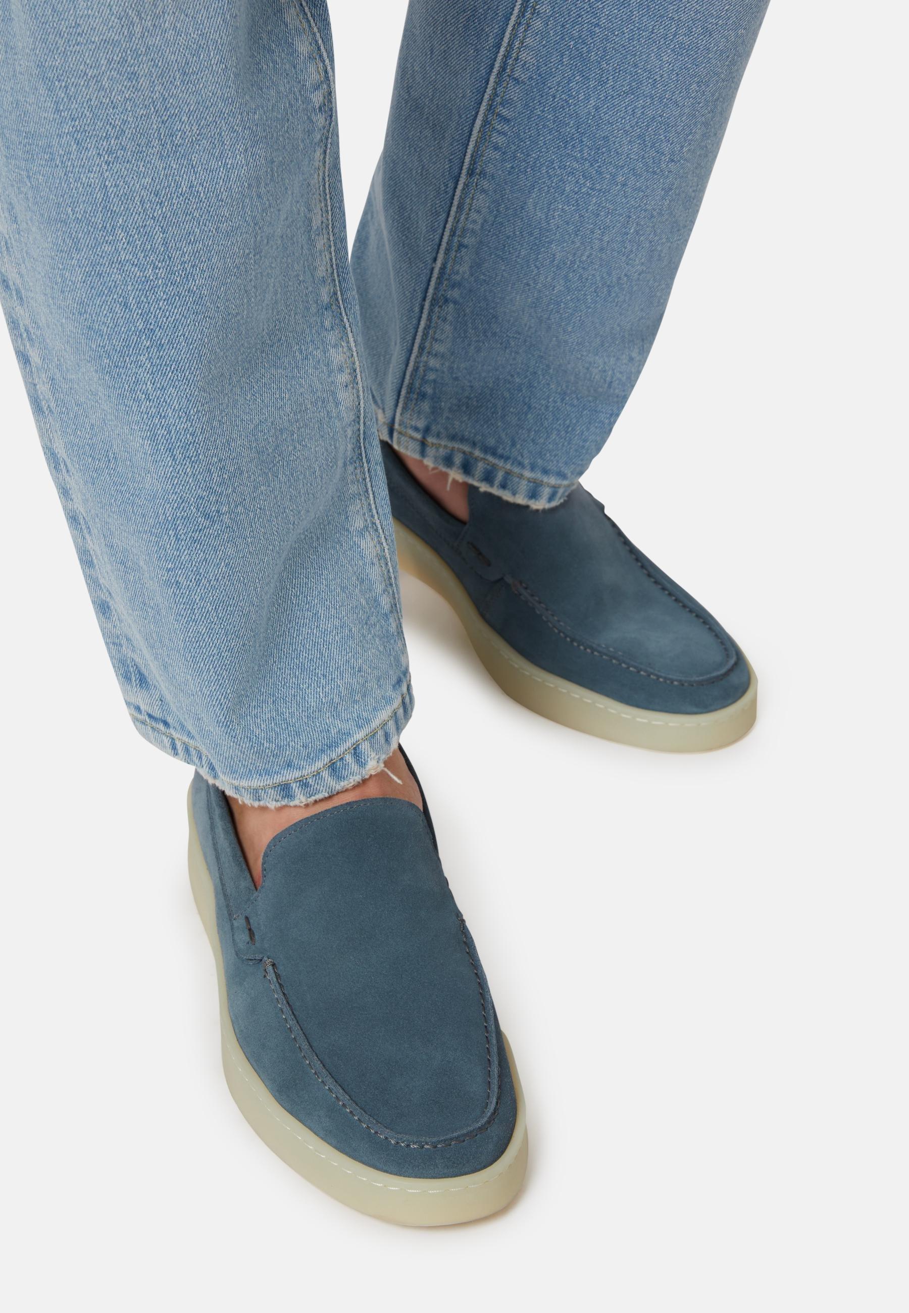 Suede Loafers Blue, , large image number 0